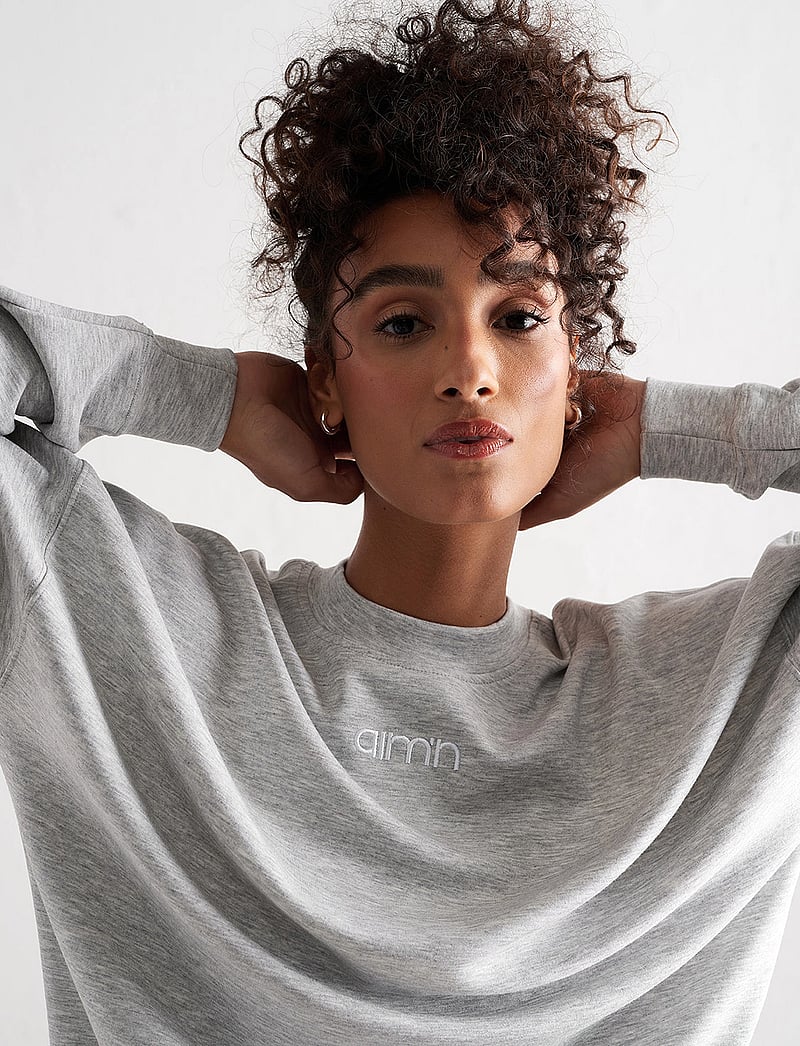 aim´n - Comfy Modal Sweatshirt - oberteile - light grey melange - 3