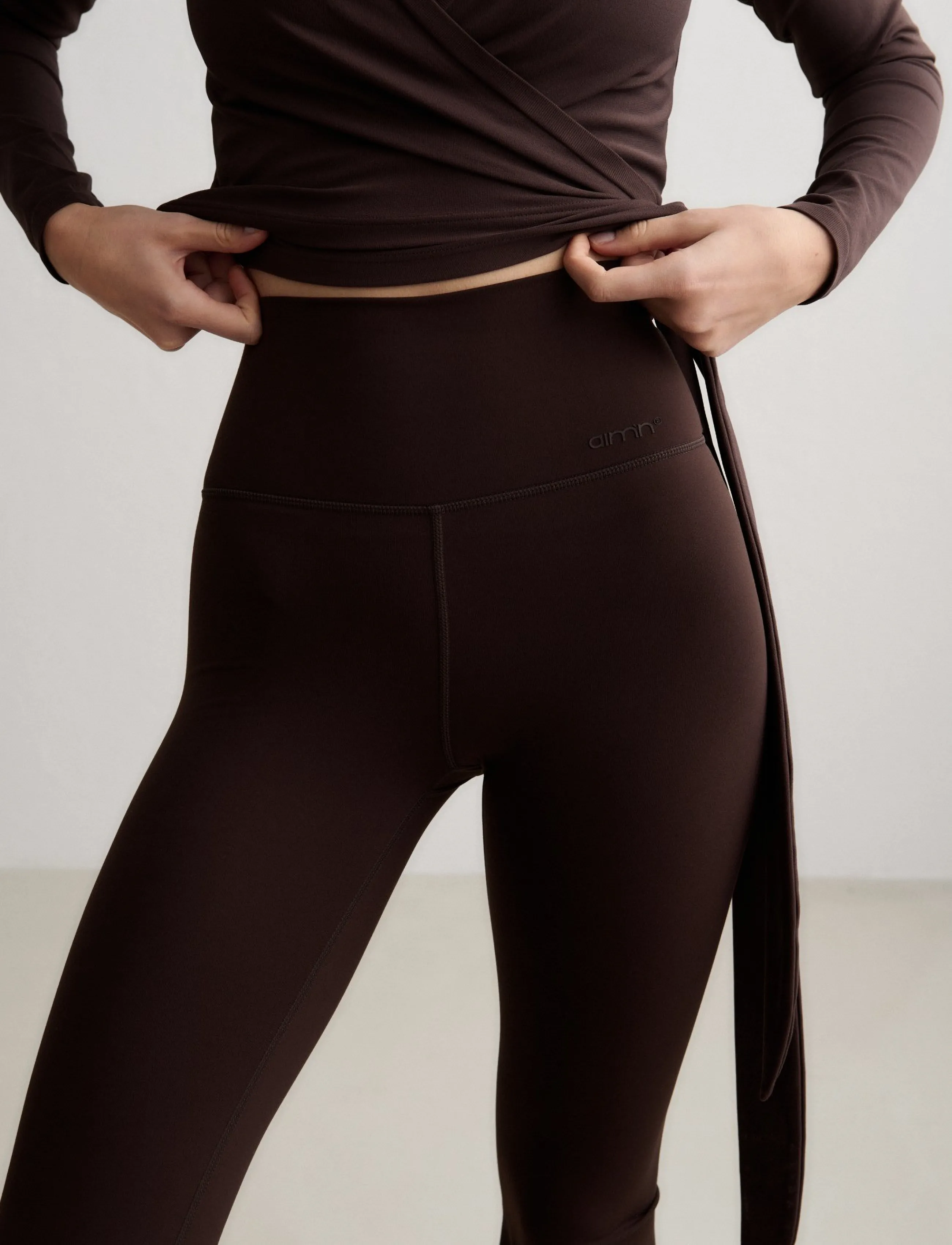 aim´n - Sense Flare Tights - täispikkus - chocolate - 4