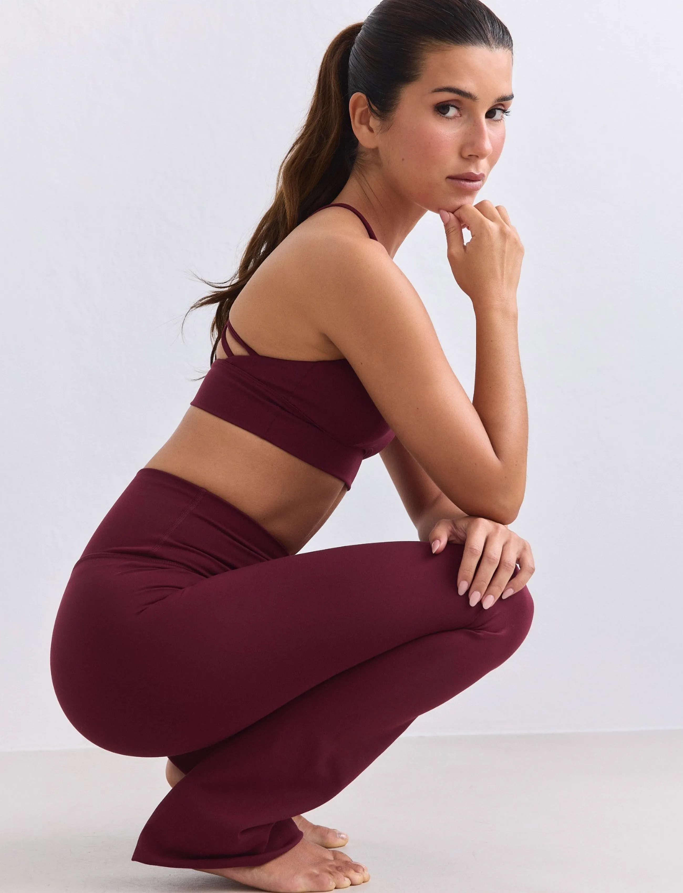 aim´n - Sense Flare Tights - volle länge - merlot - 3