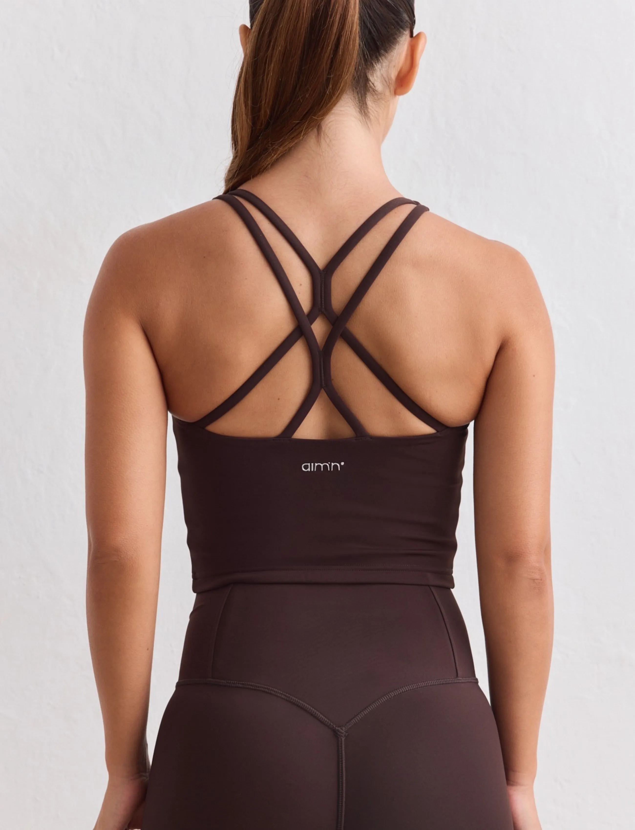 aim´n - Sculpting Strappy Bralette - medium support - chocolate - 4