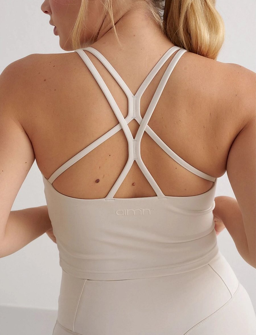 aim´n - Sculpting Strappy Bralette - mittlerer halt - clay - 3