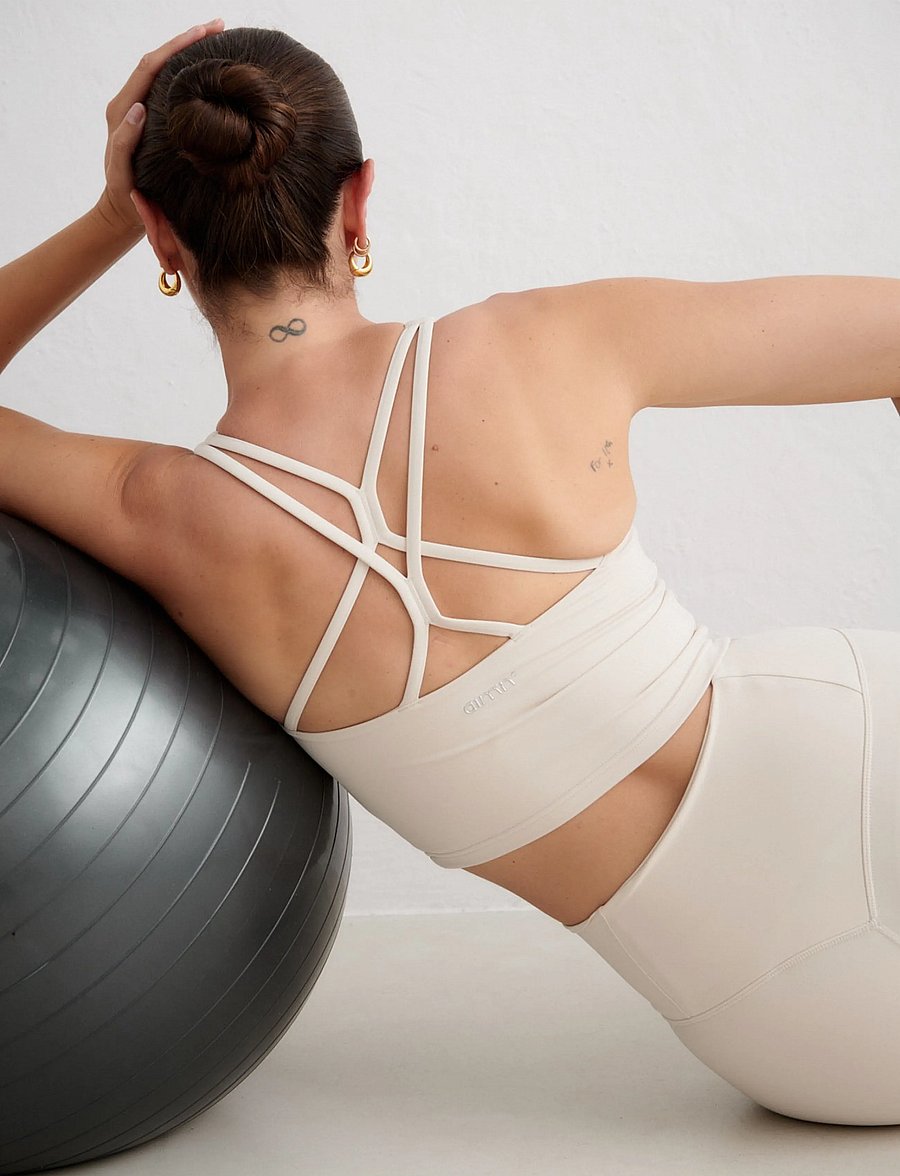 aim´n - Sculpting Strappy Bralette - medium støtte - sand - 3