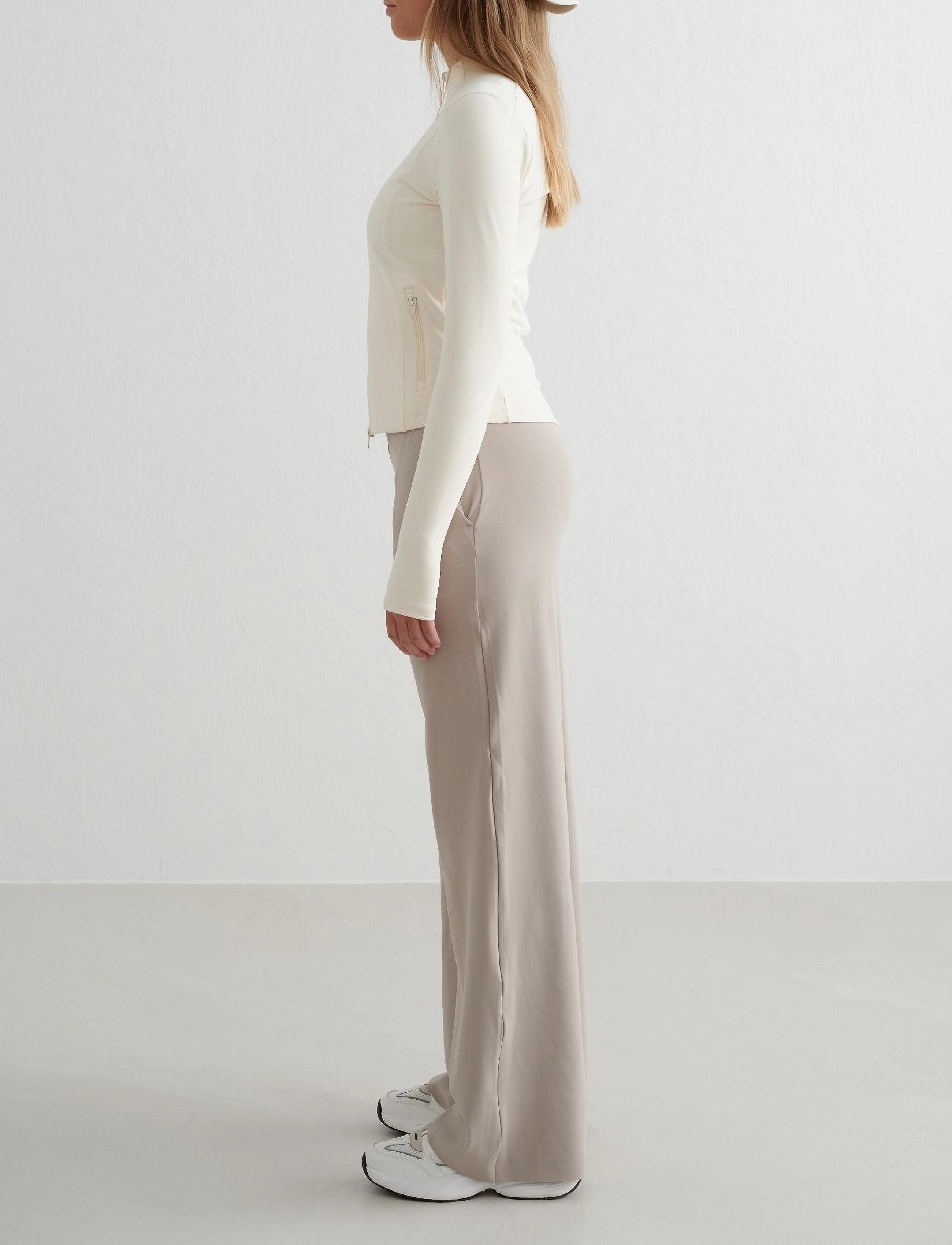aim´n - Sense Wide Pants - spodnie treningowe - dark clay - 4