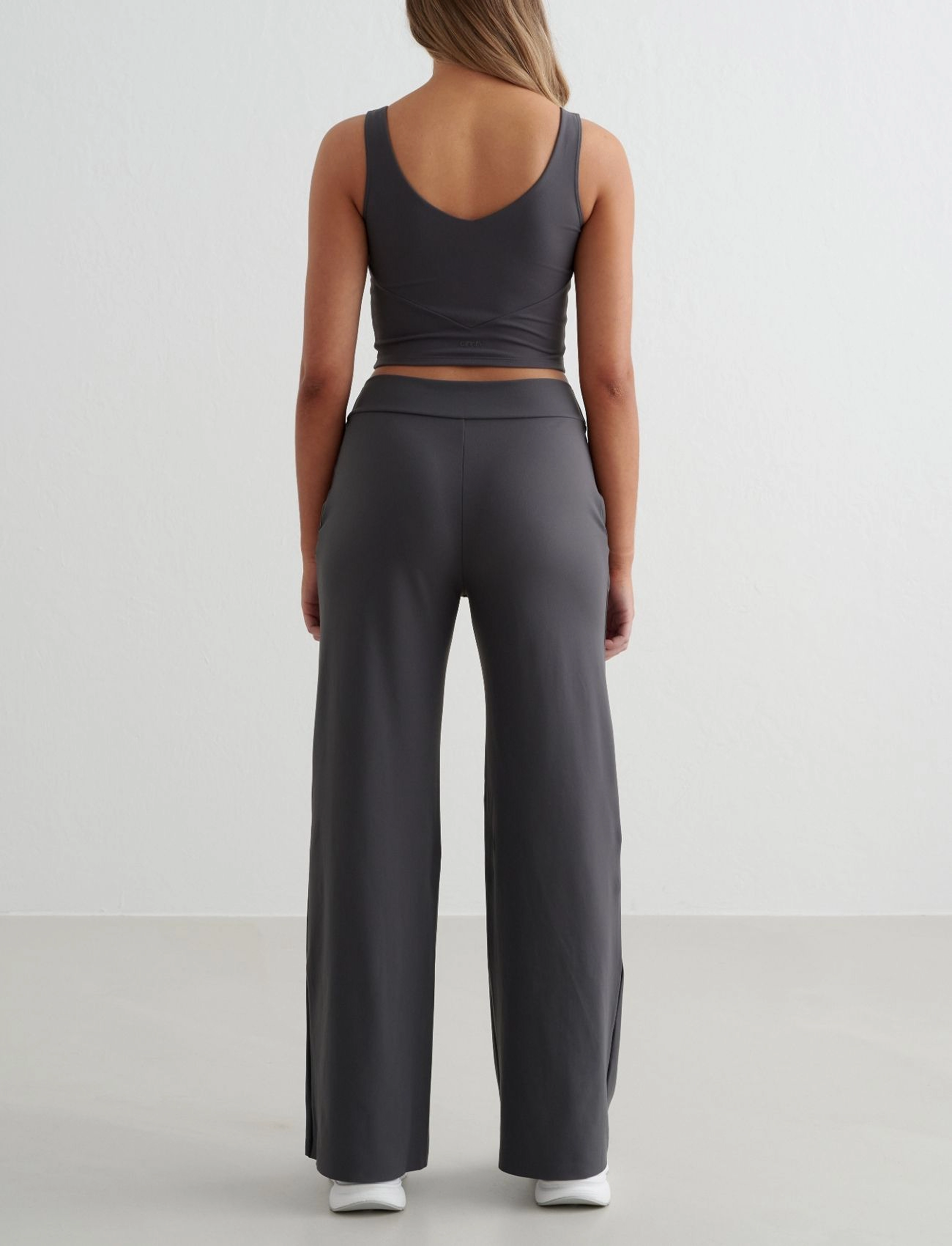 aim´n - Sense Wide Pants - urheiluhousut - shadow grey - 3