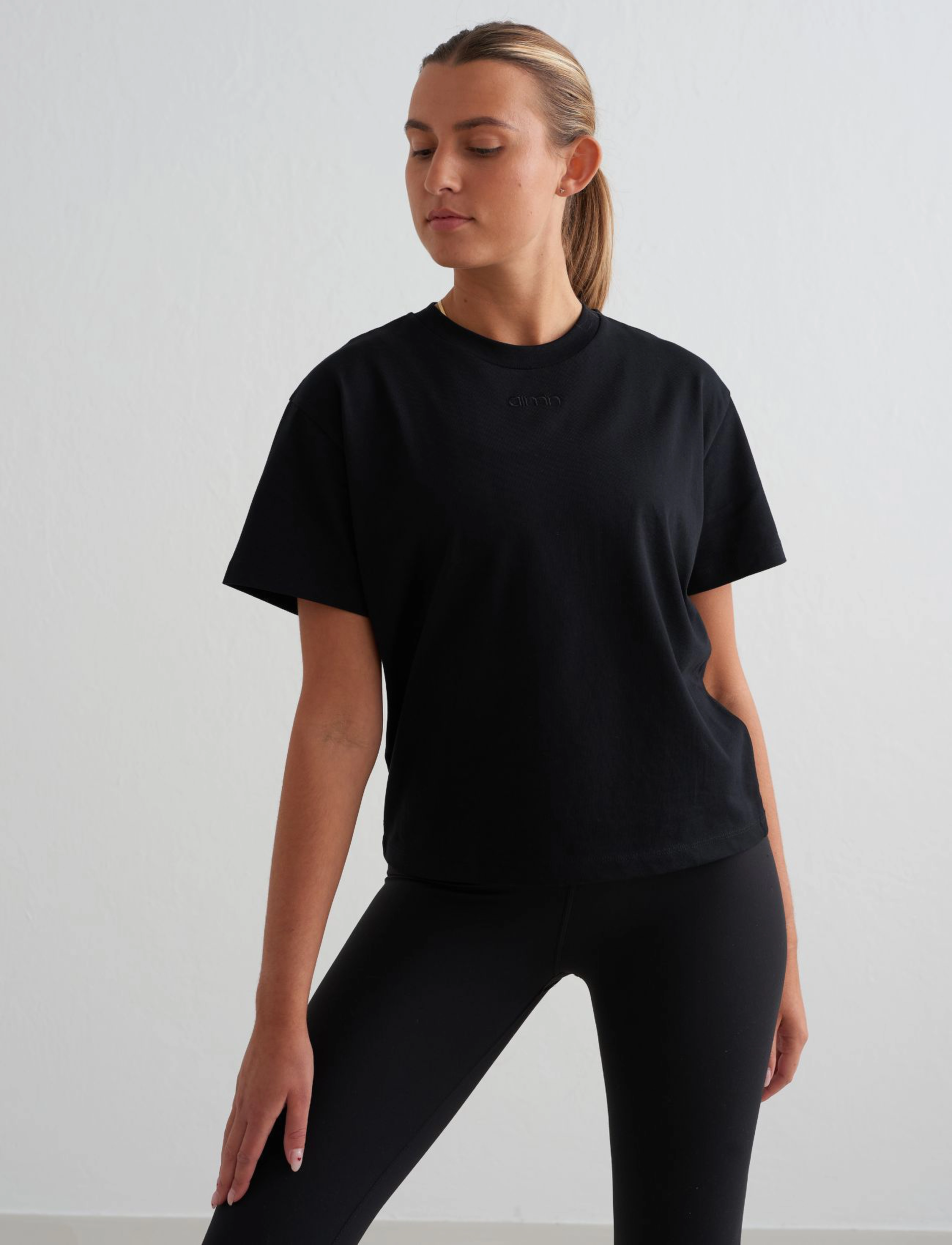 Aimn Boxy T-Shirt dam – bild 7