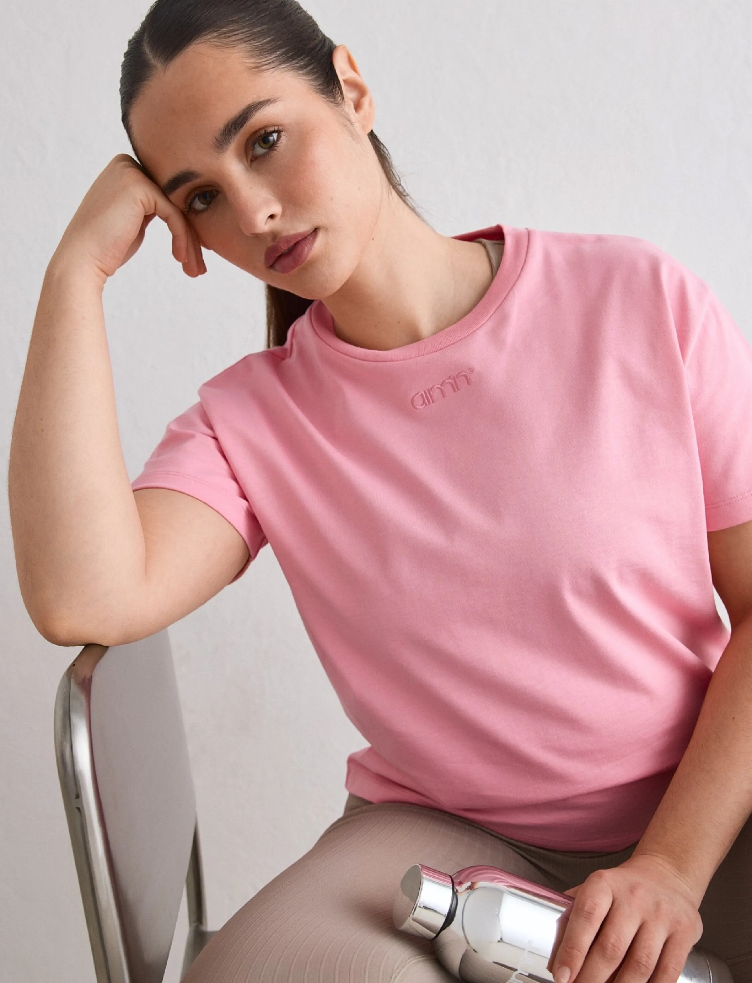 aim ́n Boxy T-Shirt, S, T-shirts & Oberteile, Rosa - Short-sleeved, Frauen