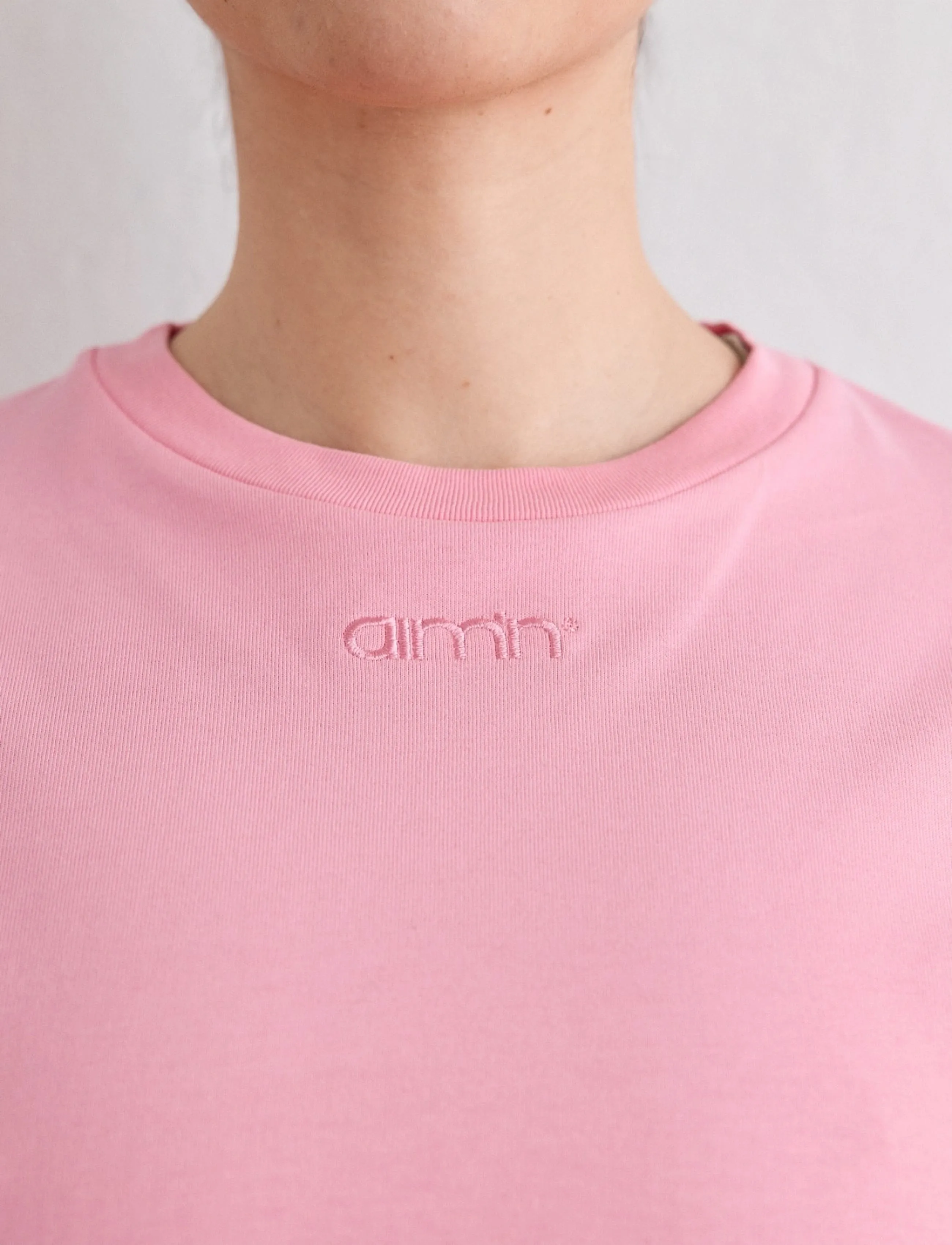 aim´n - Boxy T-Shirt - t-shirts - blush - 4