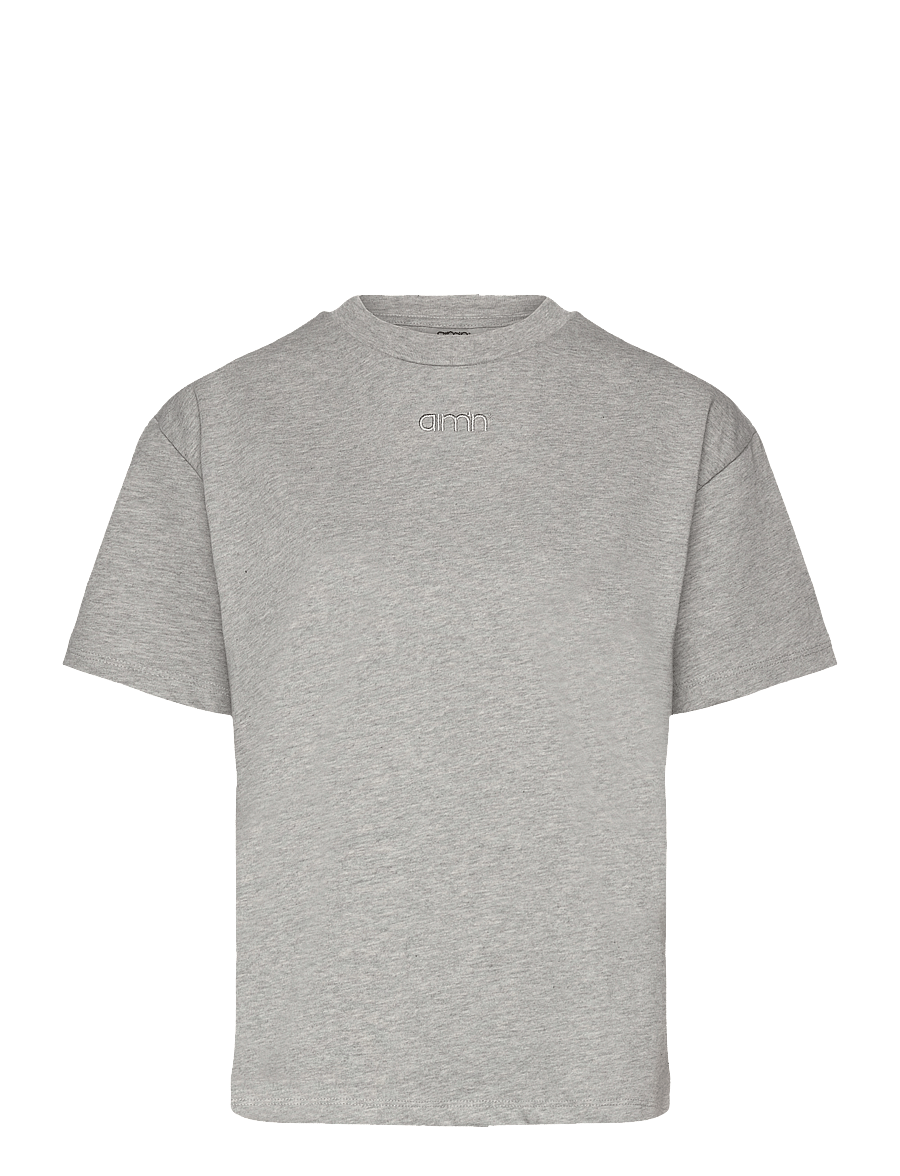 aim´n - Boxy T-Shirt - t-shirts - grey melange - 1