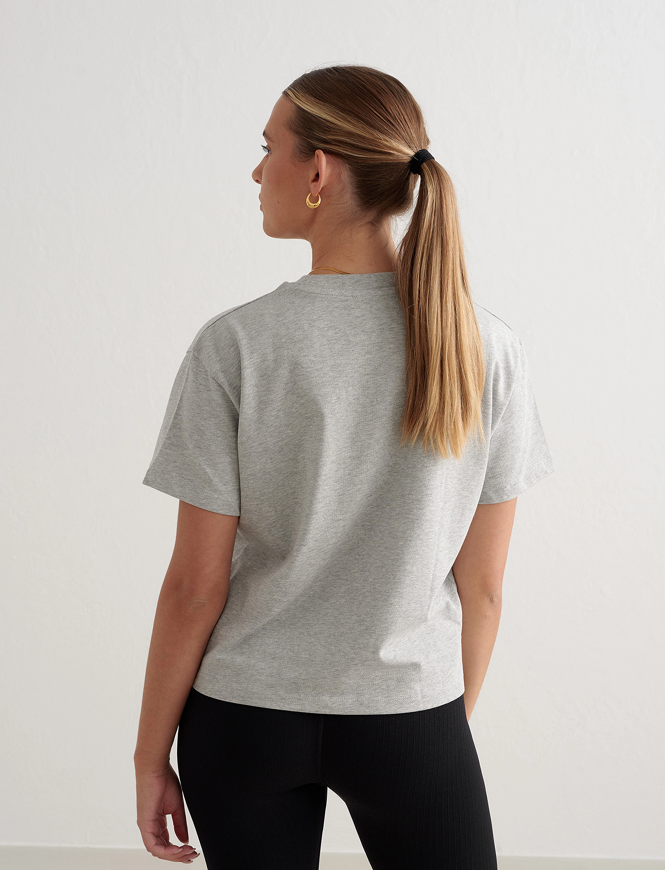 aim´n - Boxy T-Shirt - t-shirts - grey melange - 4