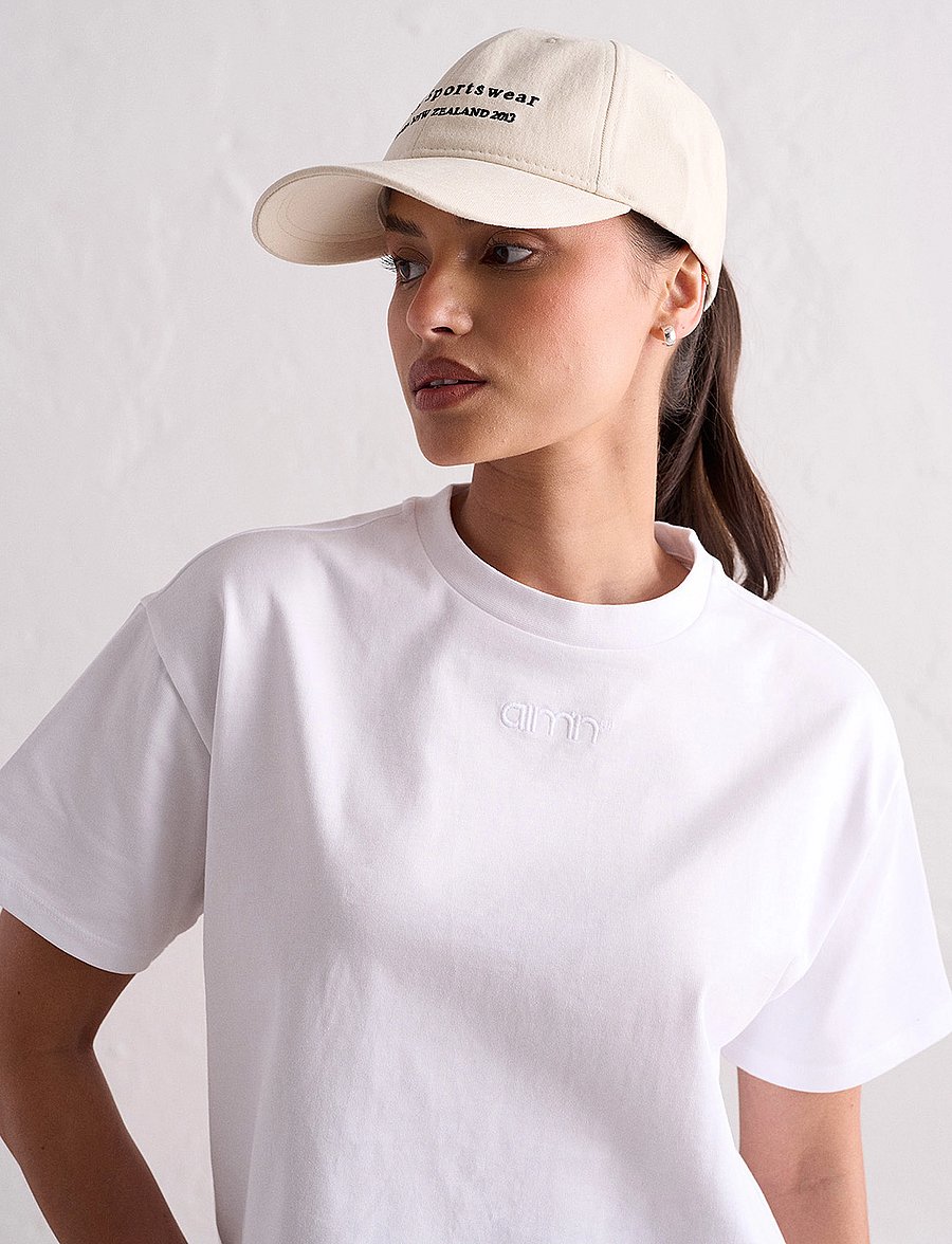 aim´n - Boxy T-Shirt - alussärgid ja t-särgid - white - 0
