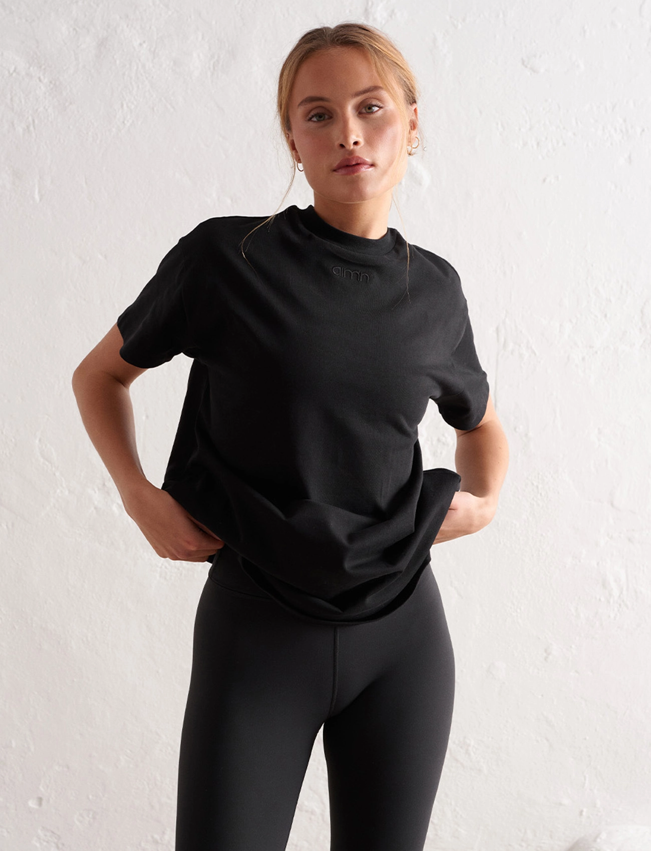 aim´n - Boyfriend T-shirt - t-shirts - black - 4