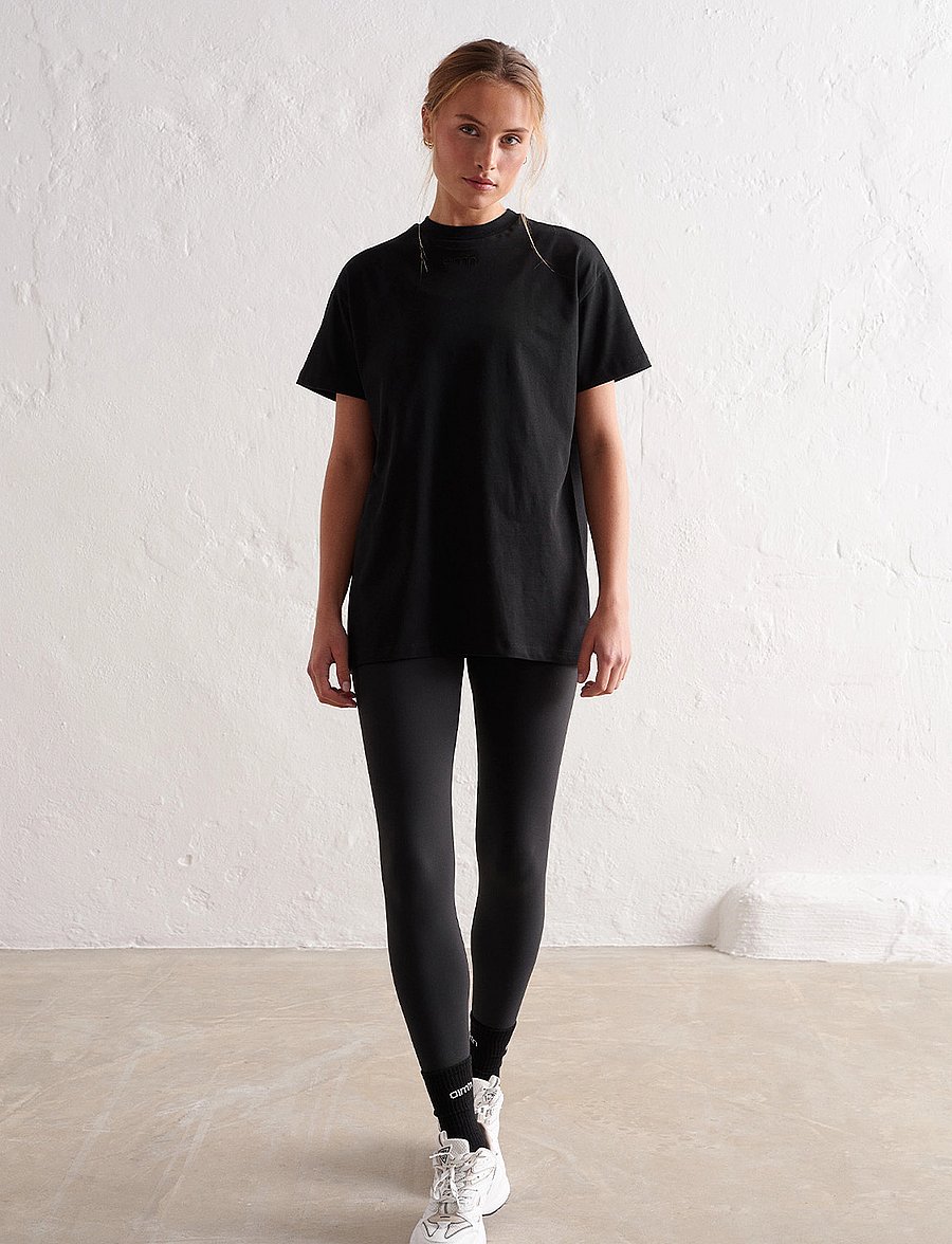 aim´n - Boyfriend T-shirt - t-shirts - black - 5