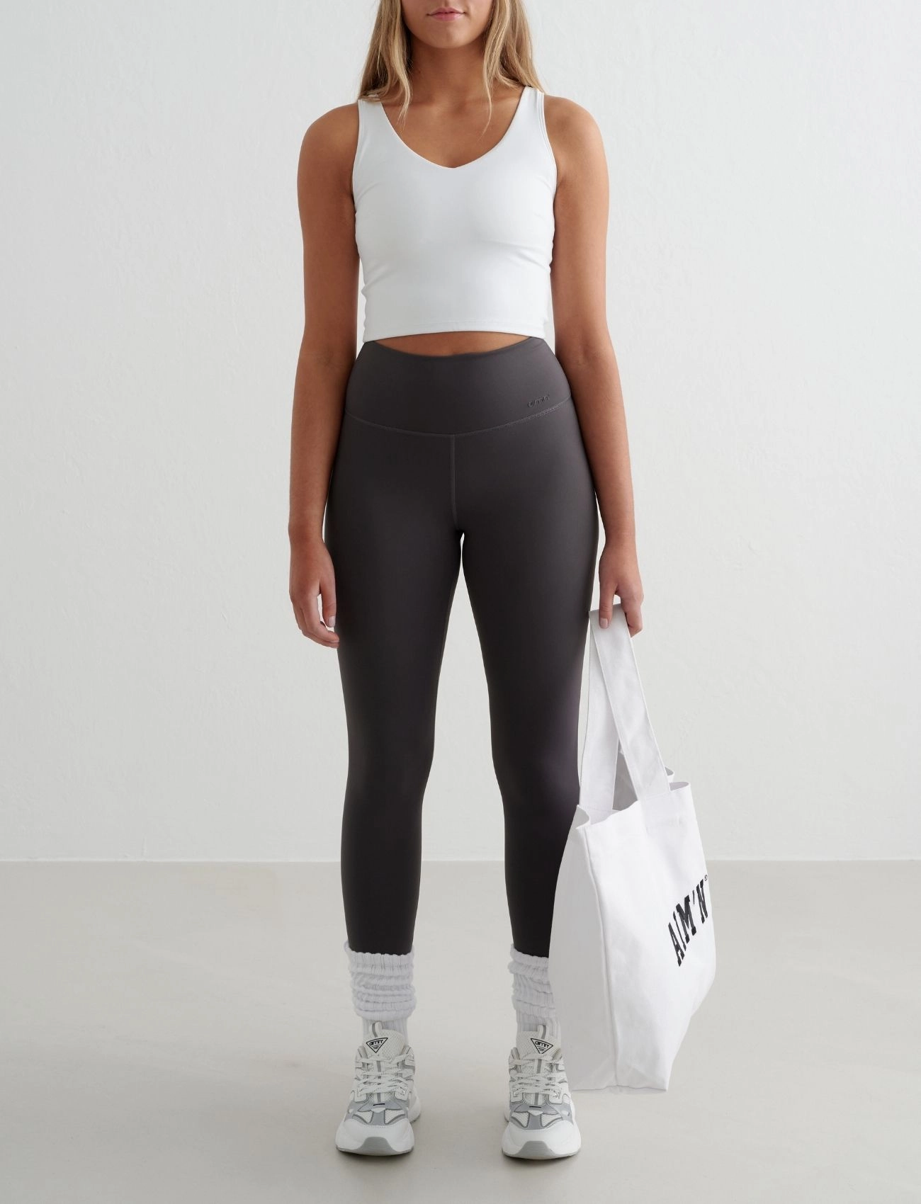aim ́n Sense Tights, Kvinder, Højtaljede Tights, Grå, Str: S
