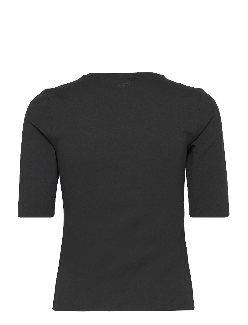 aim´n - Sense Half Sleeve Top - t-särgid - black - 2