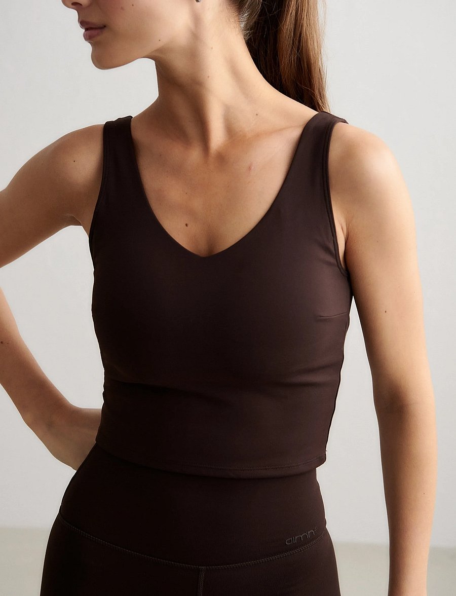 aim´n - Sense Bralette - lav støtte - chocolate - 4