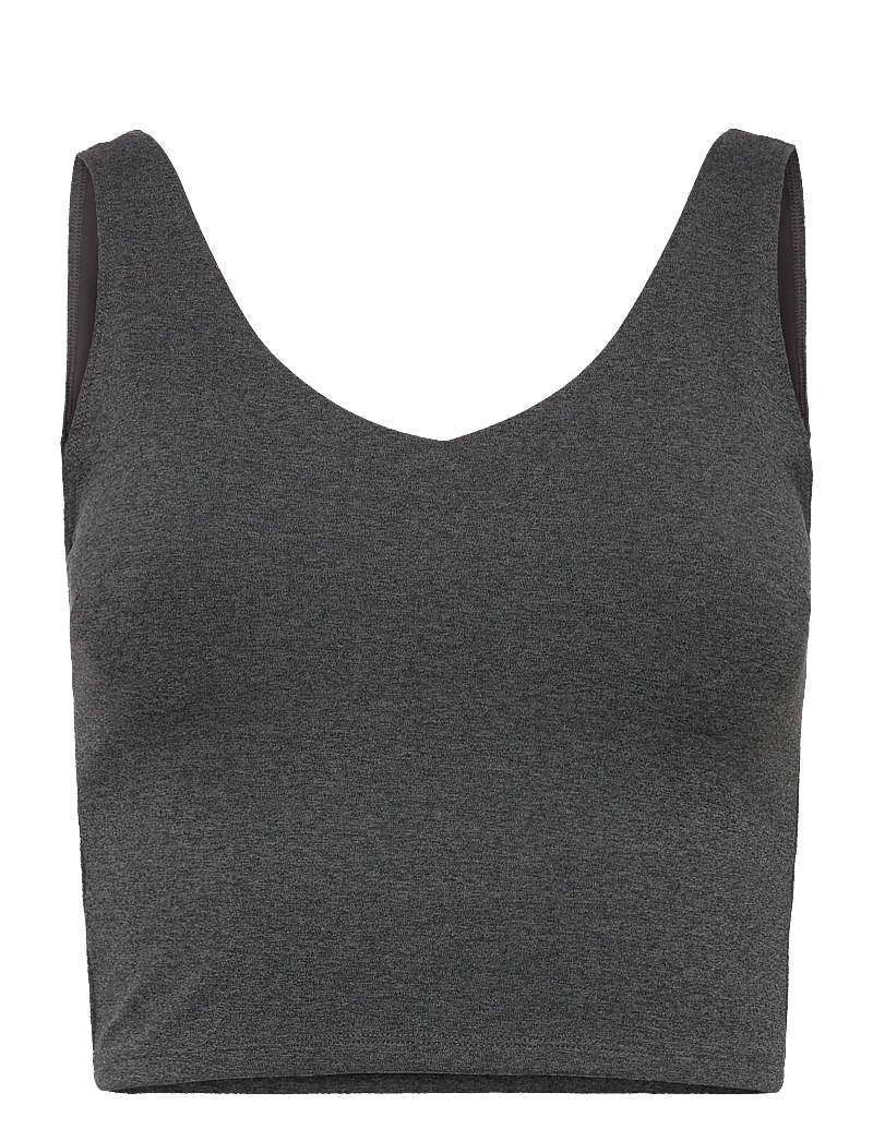 aim´n - Sense Bralette - madal toestus - dark grey melange - 1