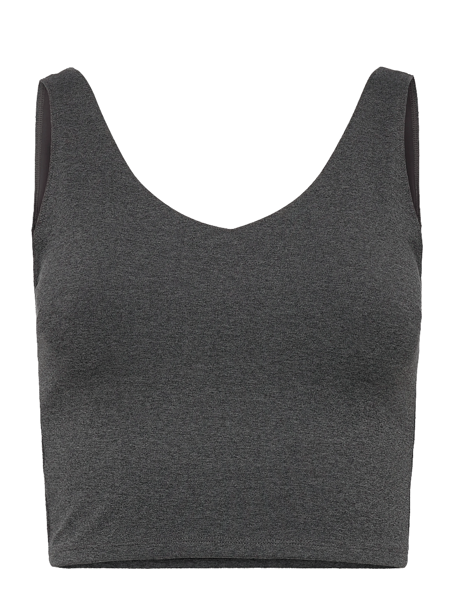 aim´n - Sense Bralette - lav støtte - dark grey melange - 1