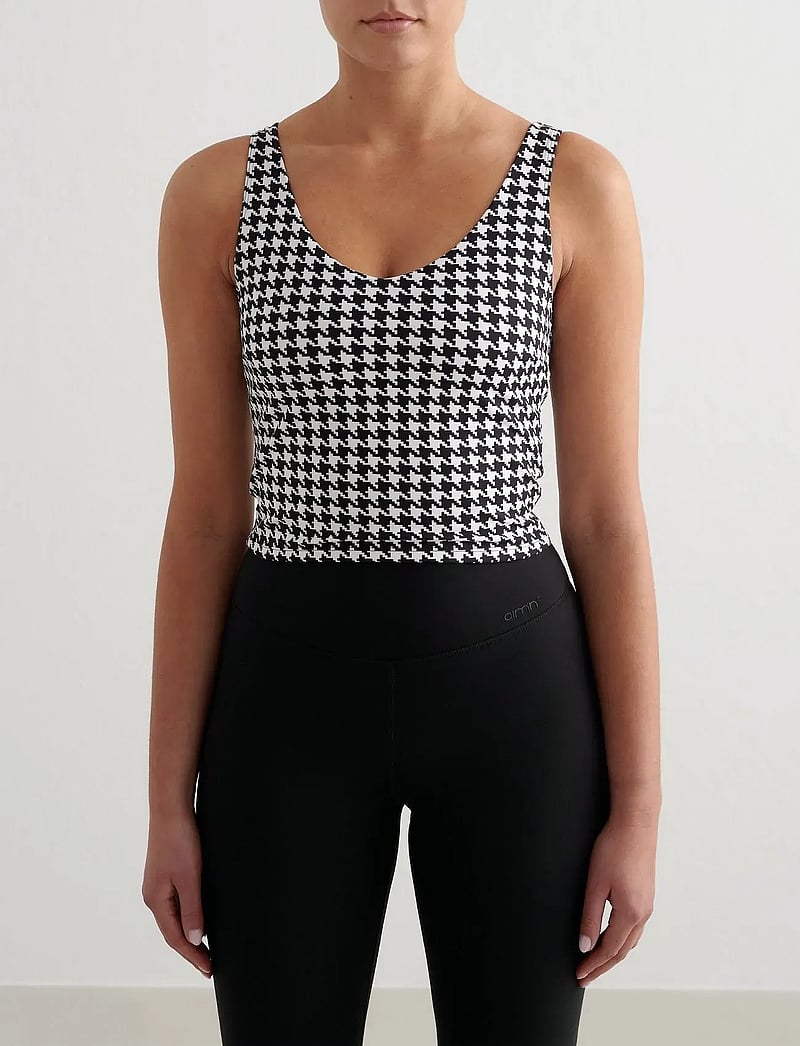 aim´n - Sense Bralette - lav støtte - pepita - 0