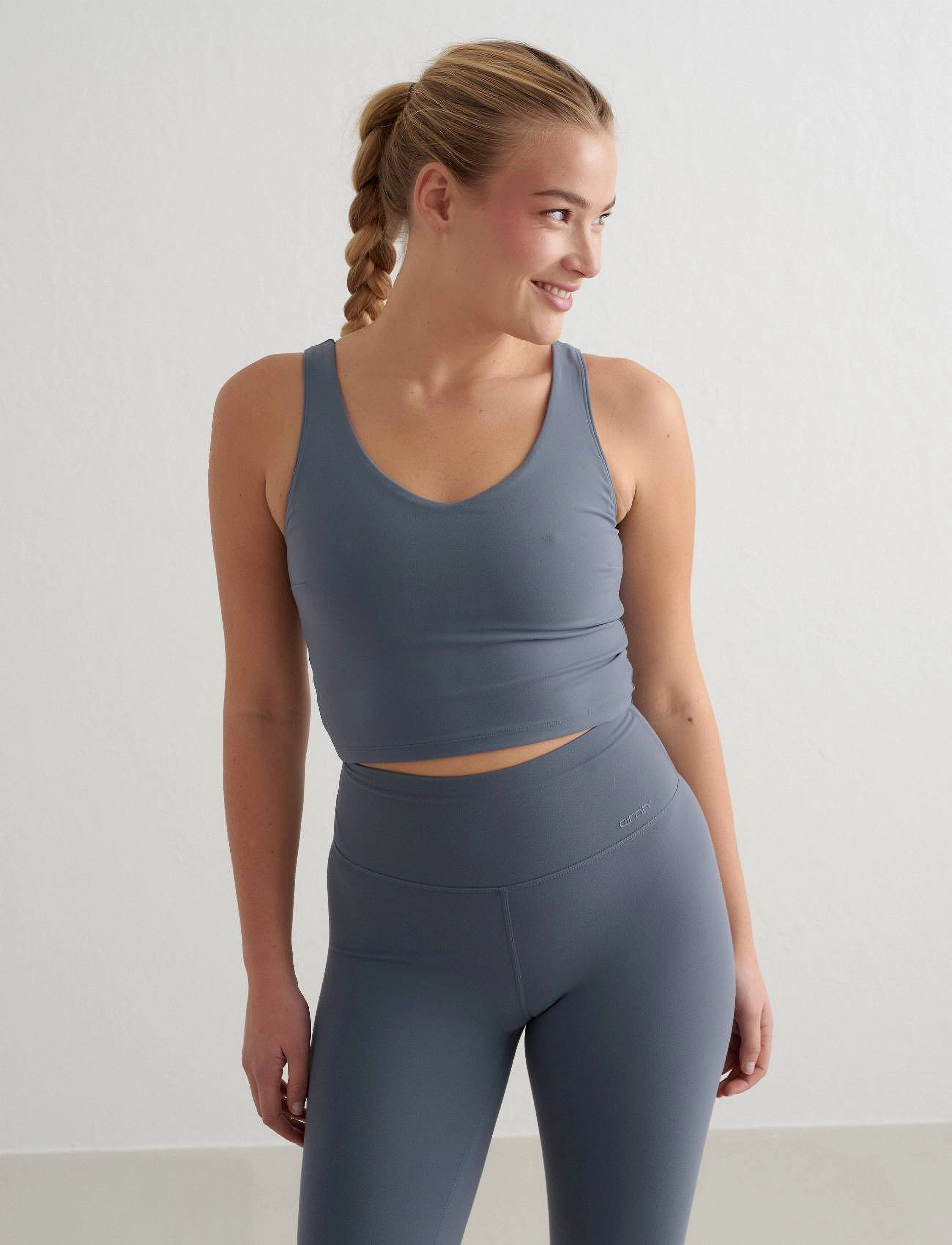 aim´n - Sense Bralette - lav støtte - stormy blue - 4