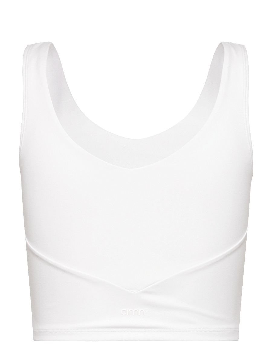 aim´n - Sense Bralette - lav støtte - white - 2