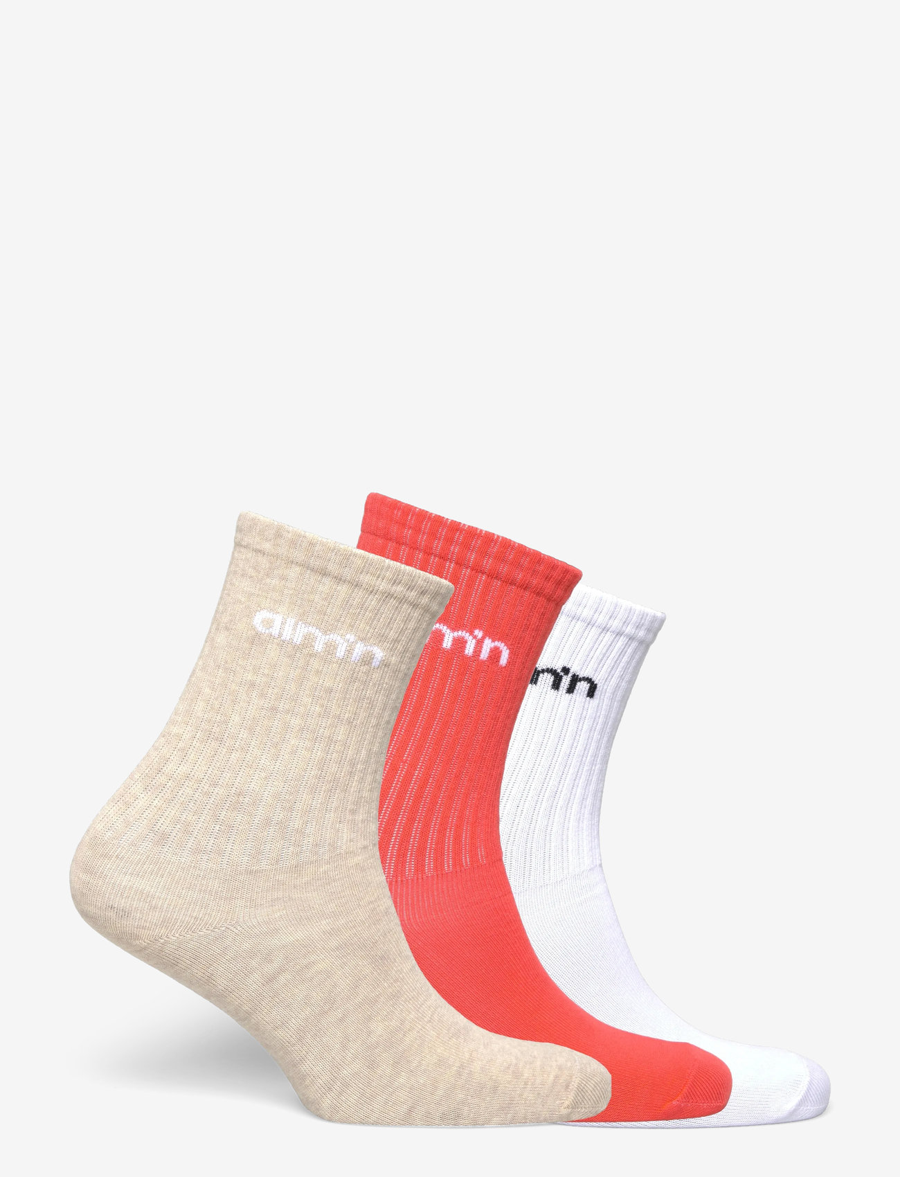 aim´n - Aim'n Logo Socks 3-Pack - die niedrigsten preise - tangerine/beige/white aim'n logo socks 3-pack - 1