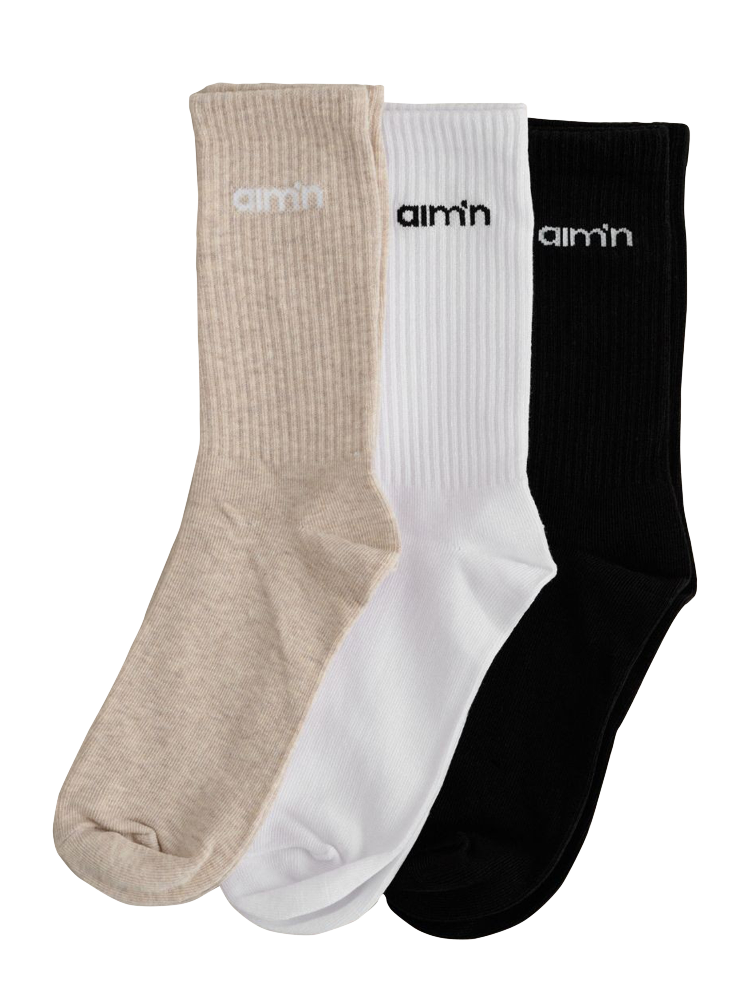 AIM ́N Aim'n Logo Socken 3-Pack Patterned - 36-38 - Damen
