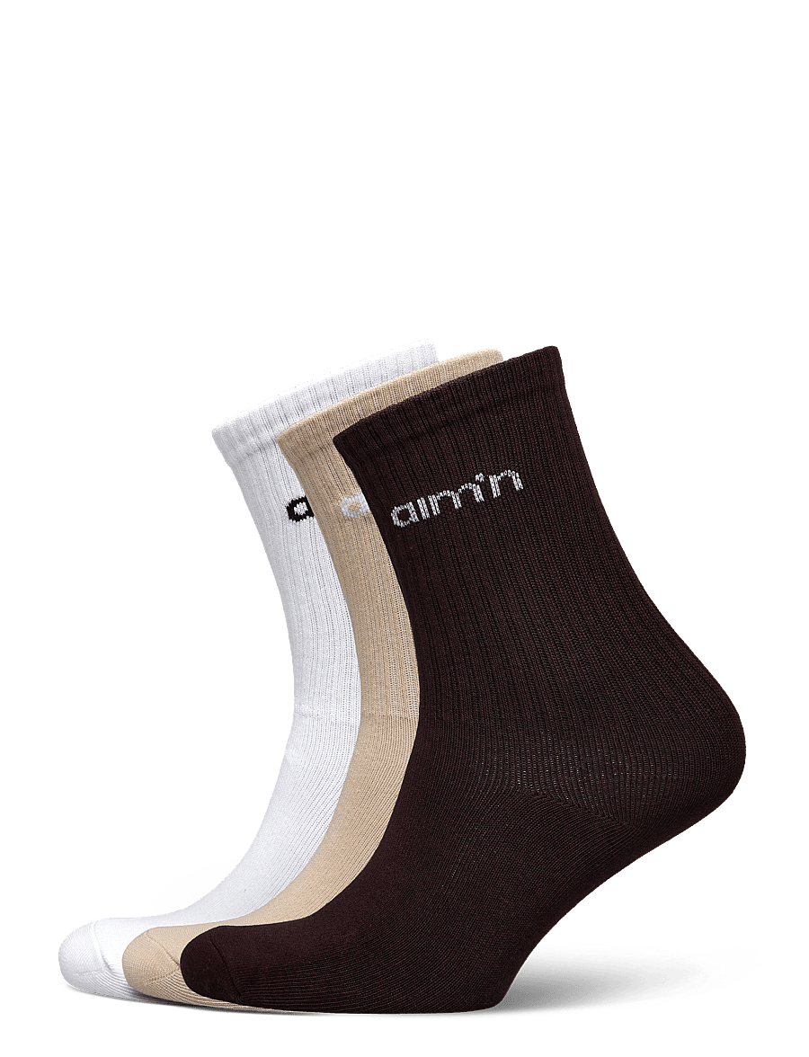 aim´n - Aim'n Logo Socks 3-Pack - undertøj og sokker - cacao - 0
