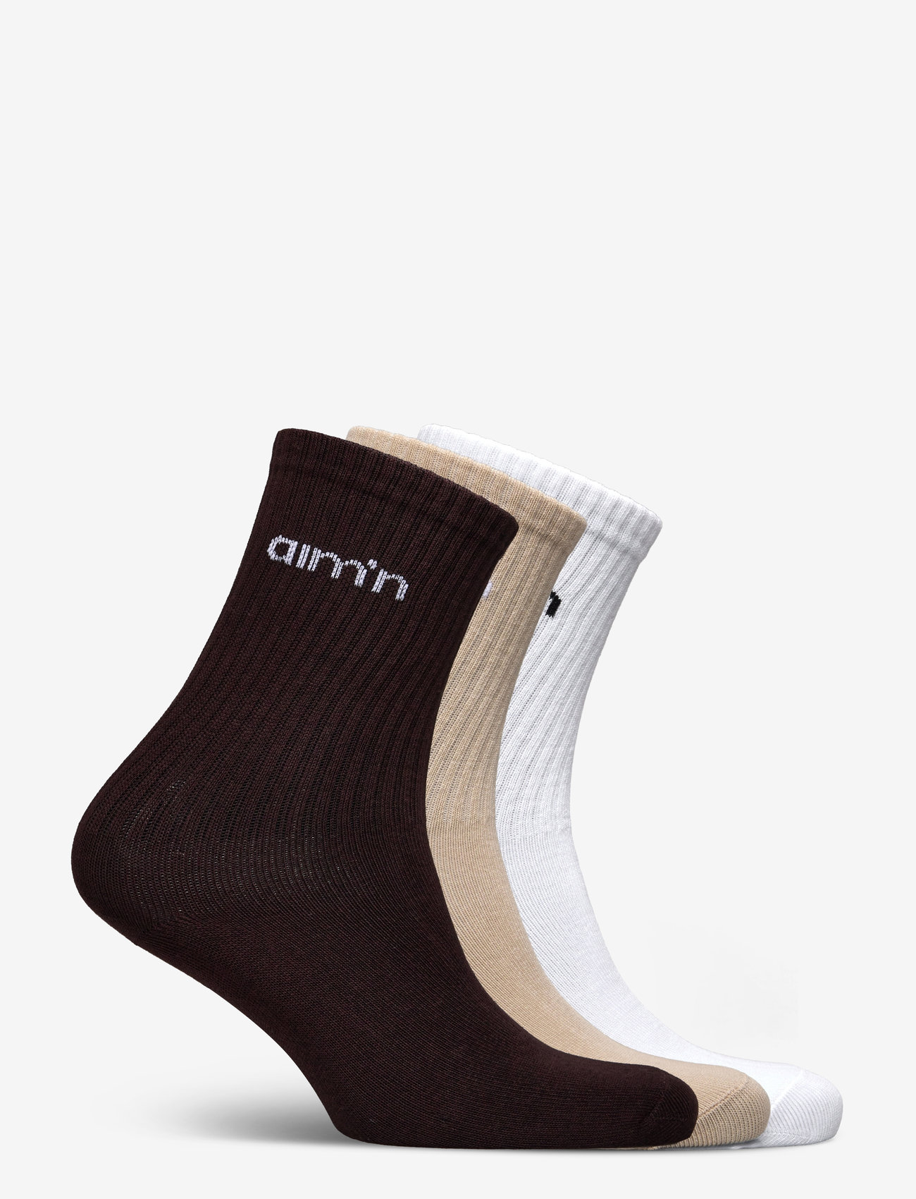 aim´n - Aim'n Logo Socks 3-Pack - madalaimad hinnad - cacao - 1