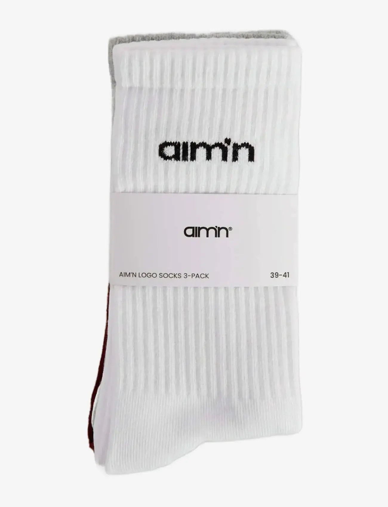 aim´n - Aim'n Logo Socks 3-Pack - riided - ruby - 1