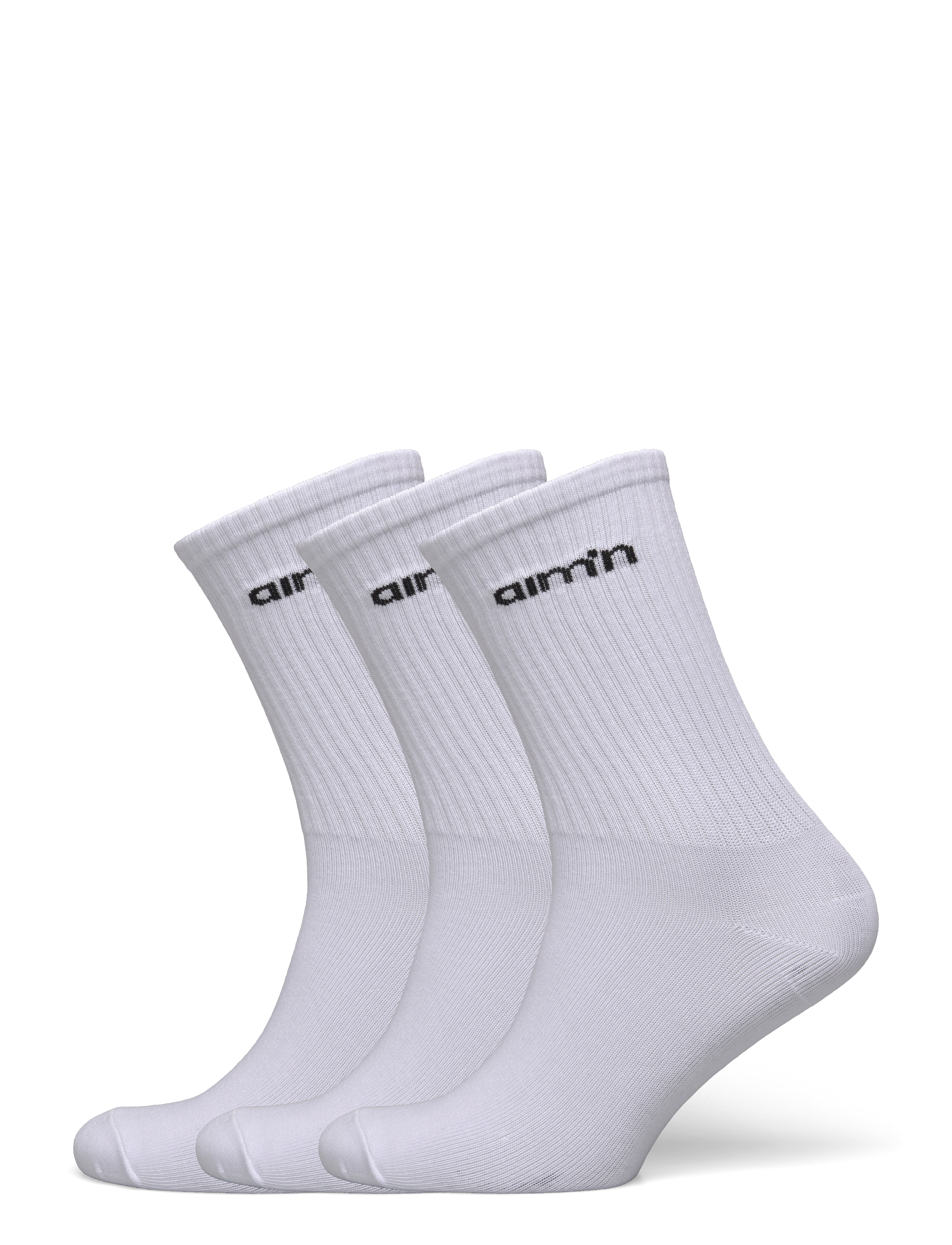 AIM ́N Aim'n Logo Socken 3-Pack Weiß - 39-41 - Damen