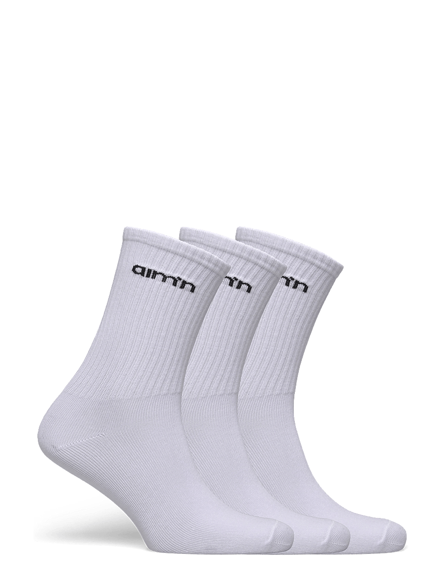 aim´n - Aim'n Logo Socks 3-Pack - undertøj og sokker - white - 2