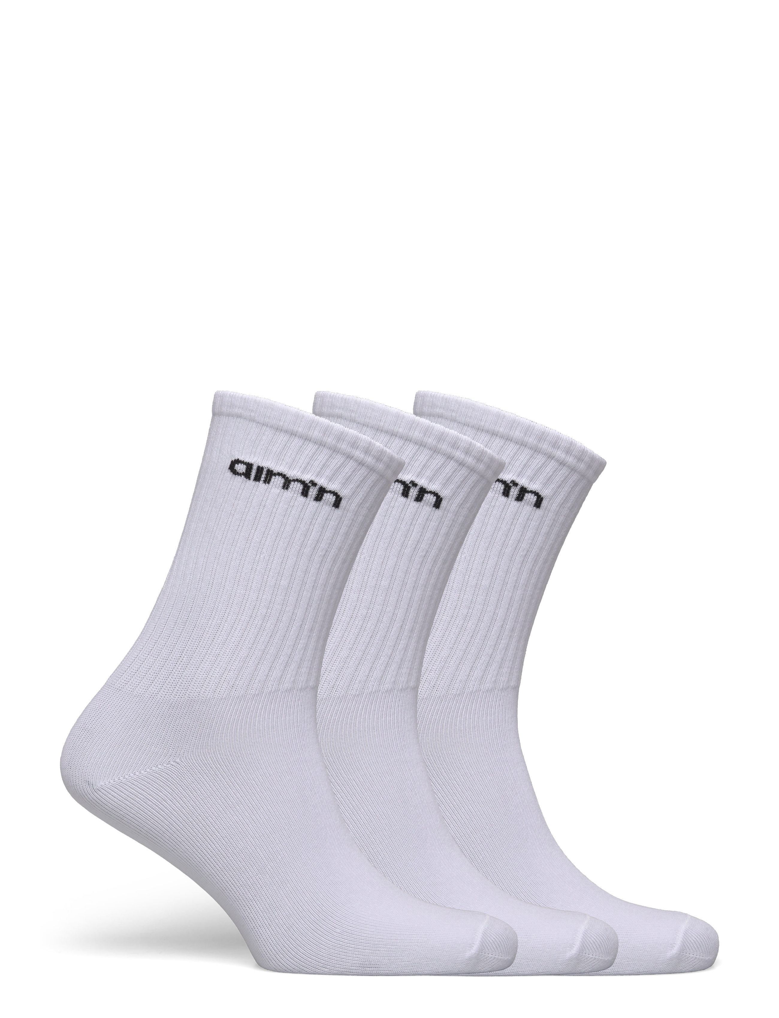 aim´n - Aim'n Logo Socks 3-Pack - aluspesu ja sokid - white - 5