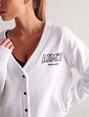 AIM'N - College Sweat Cardigan - white - 3