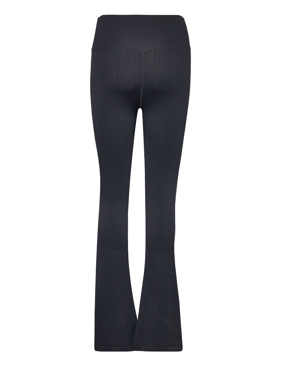 aim´n - Ribbed Seamless Flare Tights - trainingstights - black - 2
