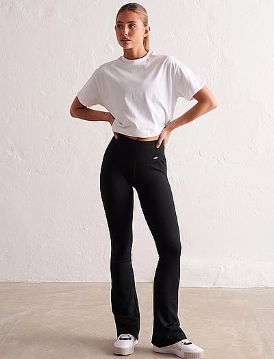 Ribbed Seamless Flare Tights - TræNingstights