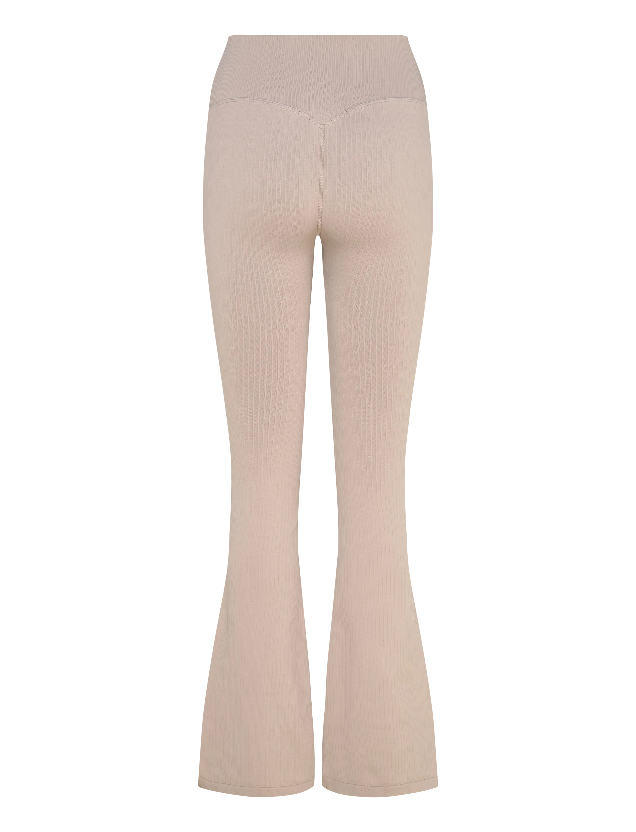aim´n - Ribbed Seamless Flare Tights - treenitrikoot - dark clay - 2