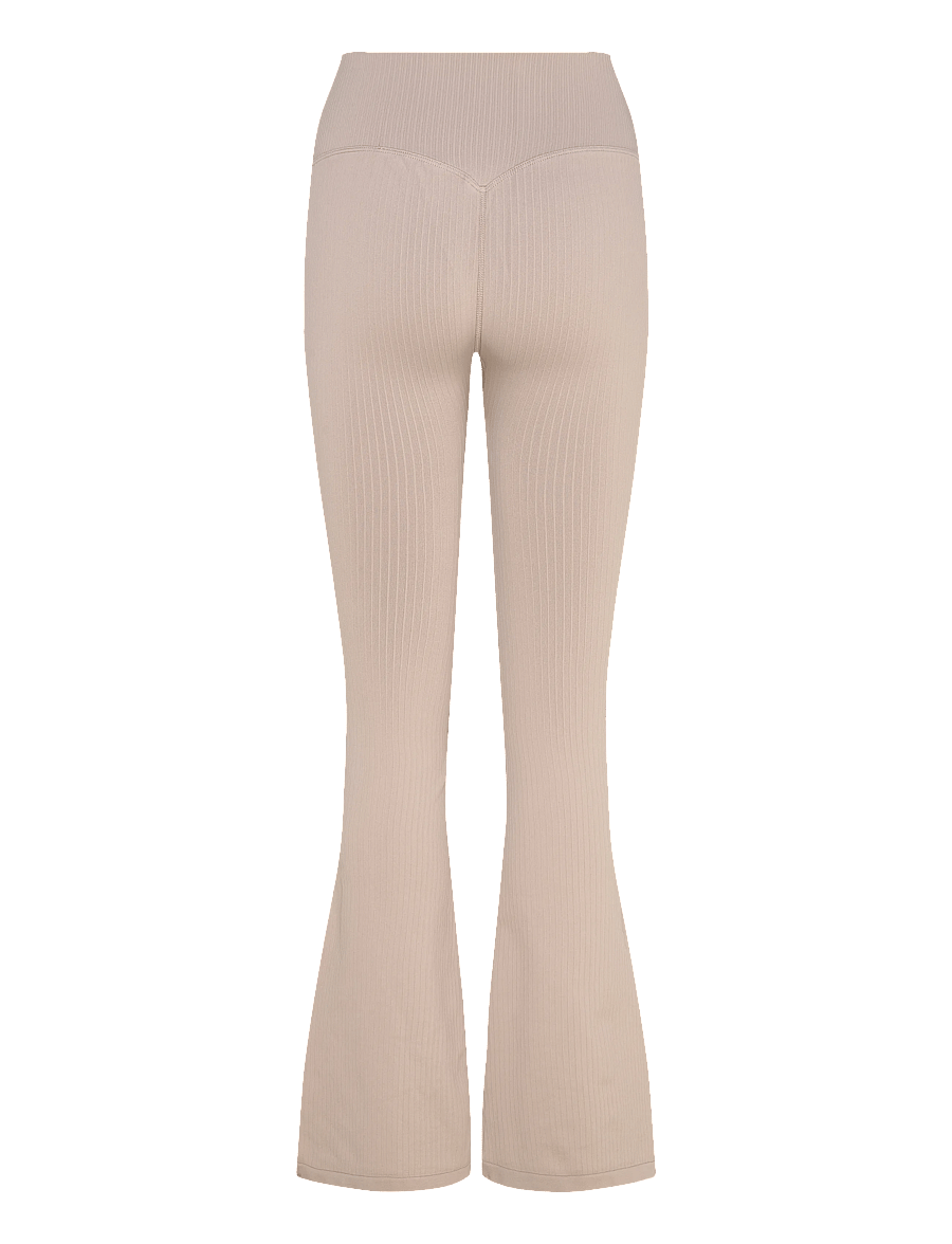 aim´n - Ribbed Seamless Flare Tights - volle länge - dark clay - 2