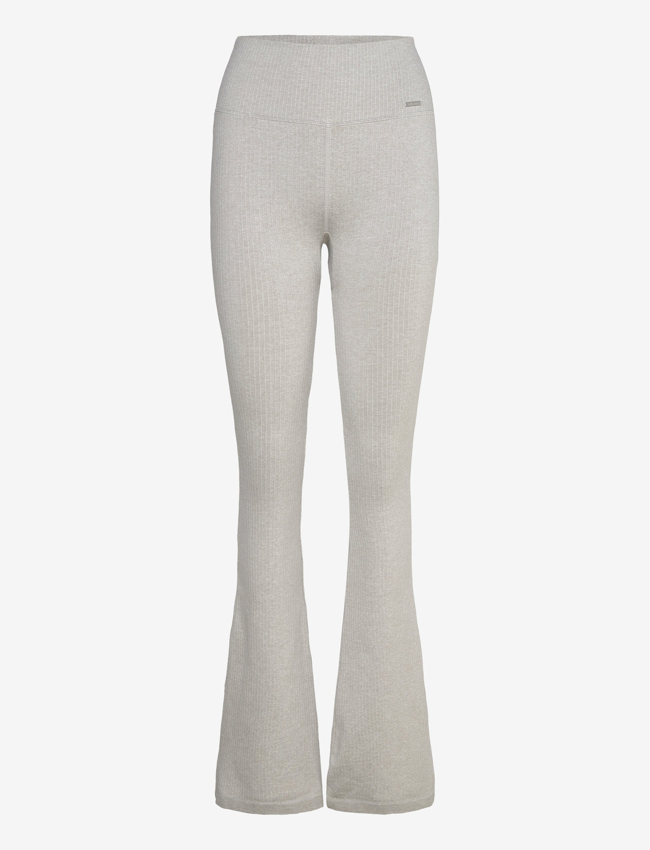 aim´n - Ribbed Seamless Flare Tights - Õmblusteta retuusid - grey melange - 0