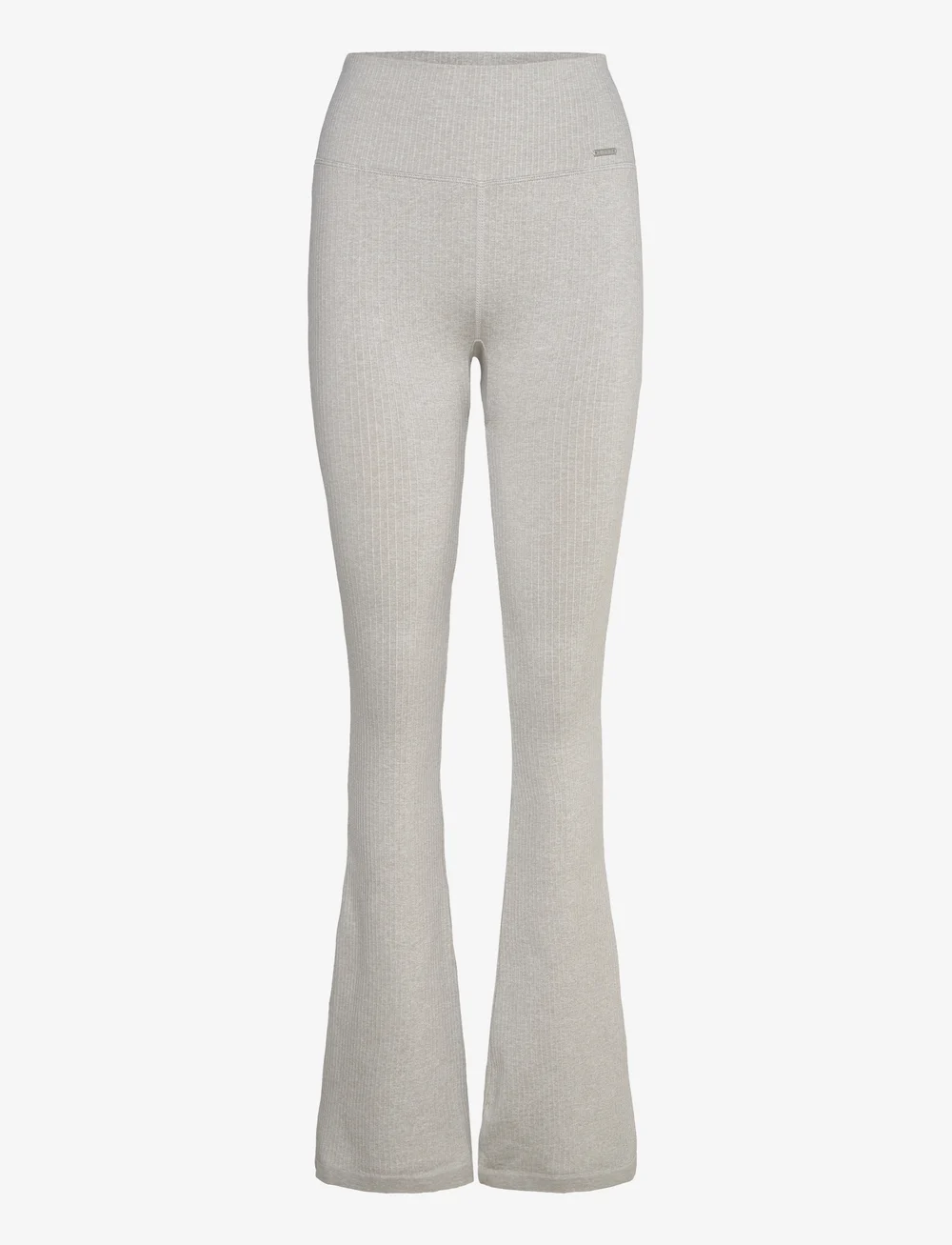 aim´n - Ribbed Seamless Flare Tights - seamless tights - grey melange - 1