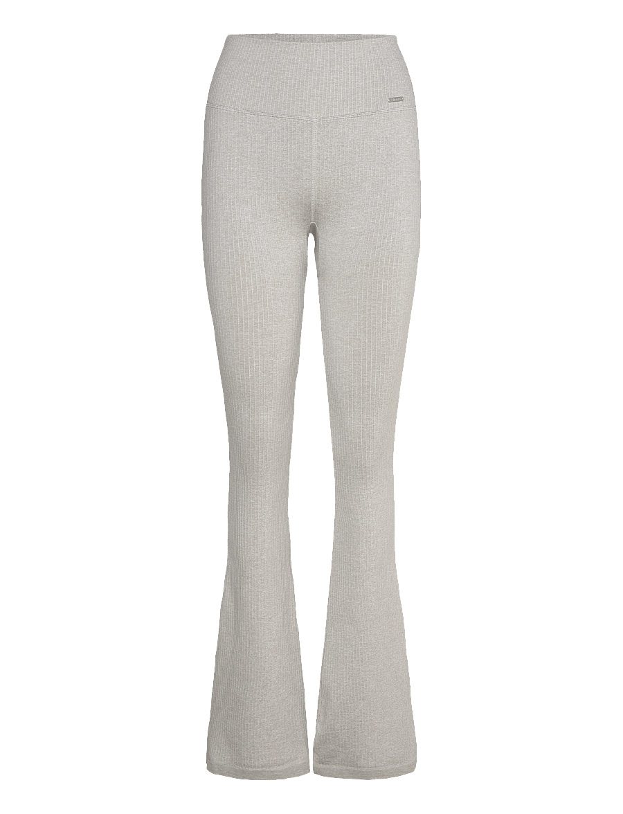 aim´n - Ribbed Seamless Flare Tights - volle länge - grey melange - 1