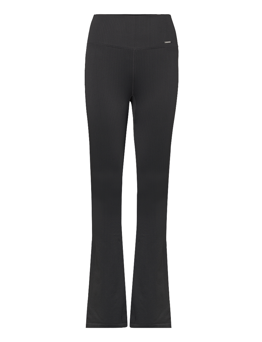 aim´n - Ribbed Seamless Flare Tights - volle länge - shadow grey - 0