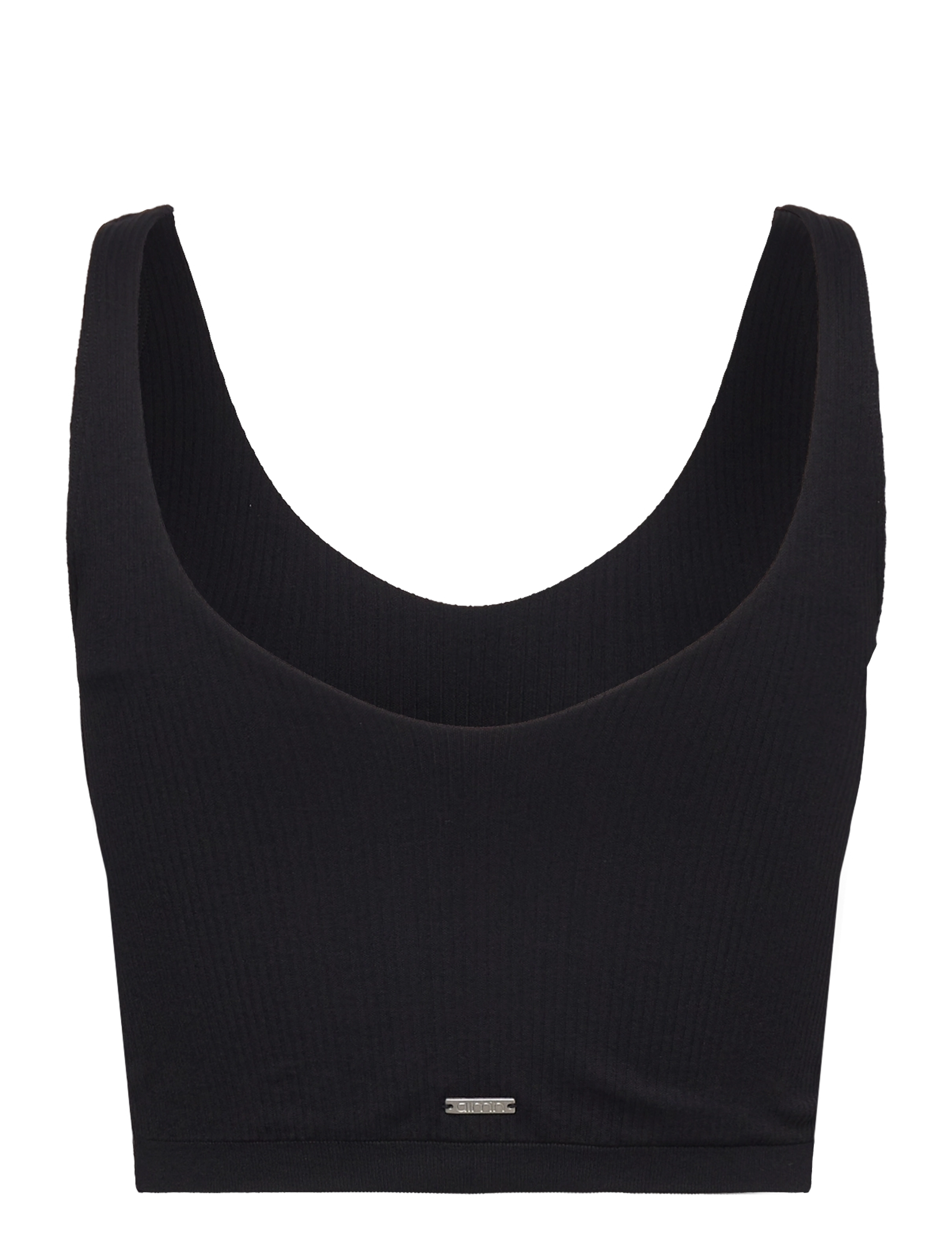 aim´n - Ribbed Seamless Bralette - lite støtte - black - 2