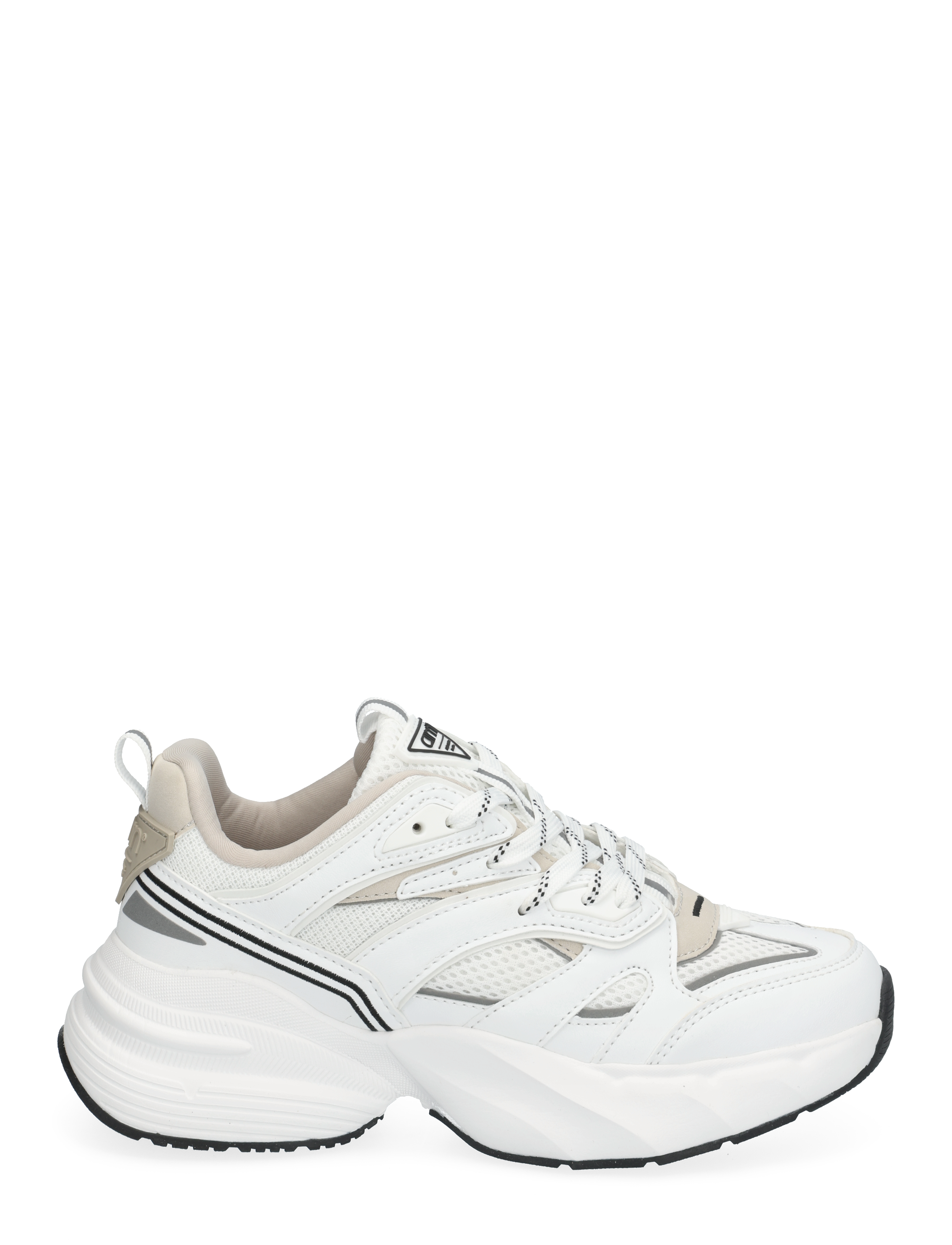aim´n - Athena 100 - sporta apavi ar zemu augšdaļu - white - 2