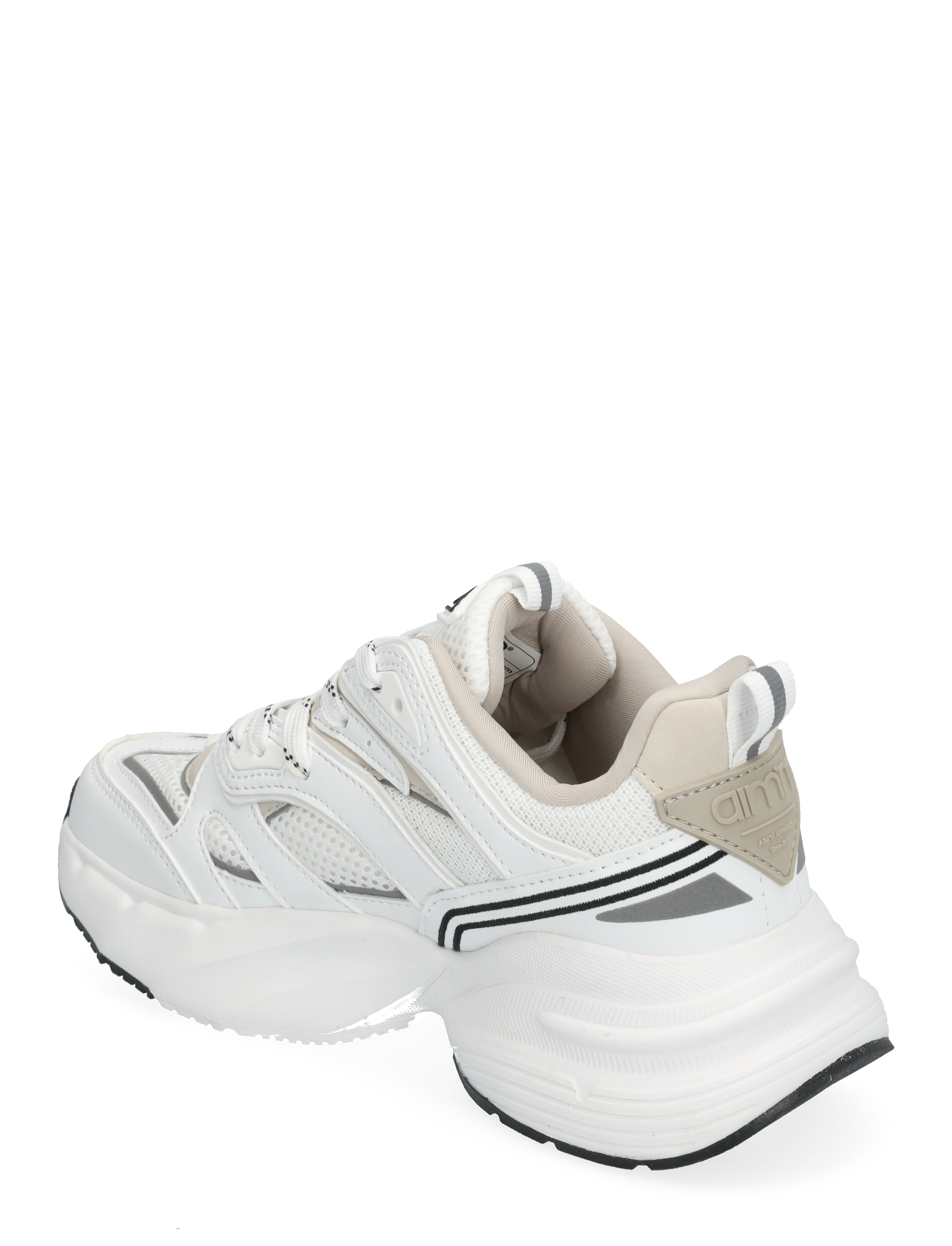 aim´n - Athena 100 - sporta apavi ar zemu augšdaļu - white - 3