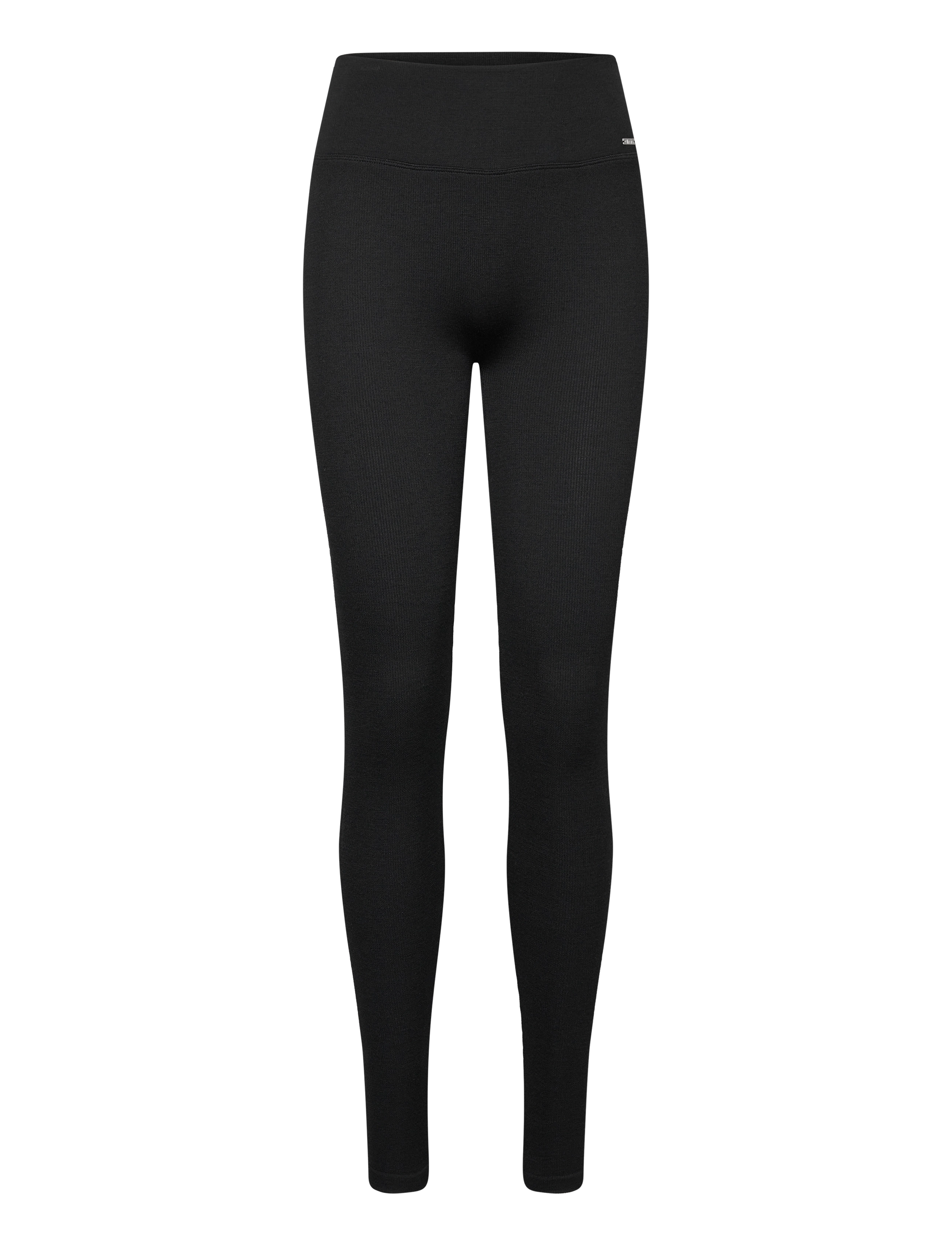 aim´n Ribbed Wool Leggings - Funktionsunterwäsche - BLACK / black