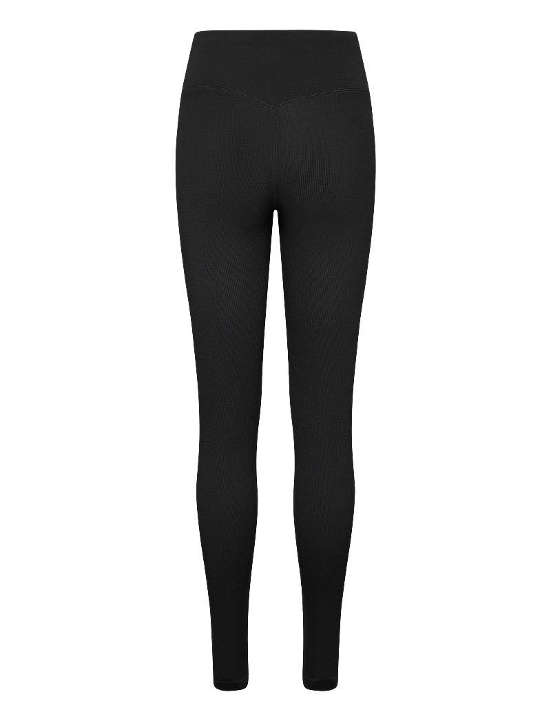 aim´n - Ribbed Wool Leggings - termoleggings - black - 2