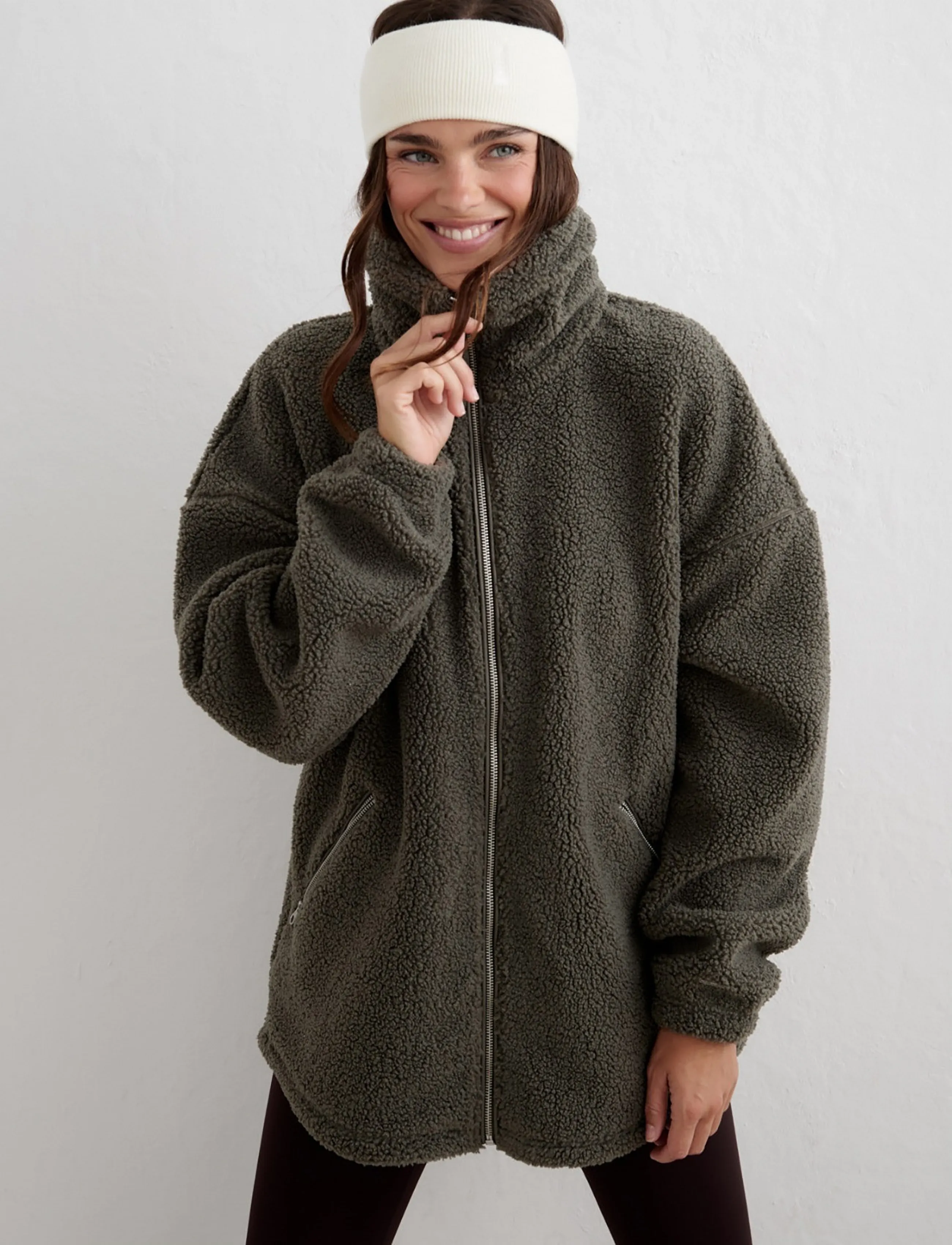 Aimn Pile Jacket jackor dam – bild 3
