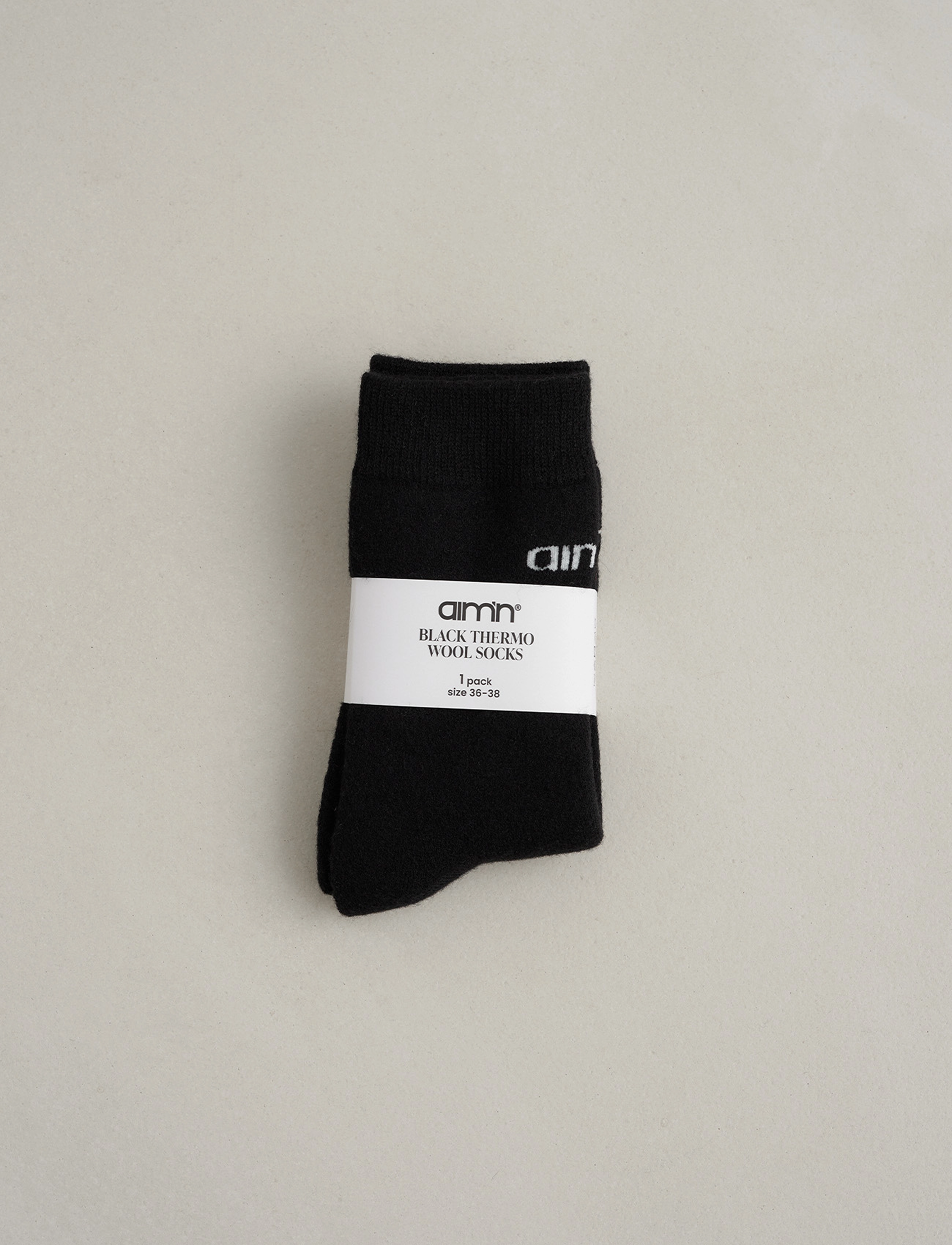 aim´n - Thermo Wool Sock - black - 4