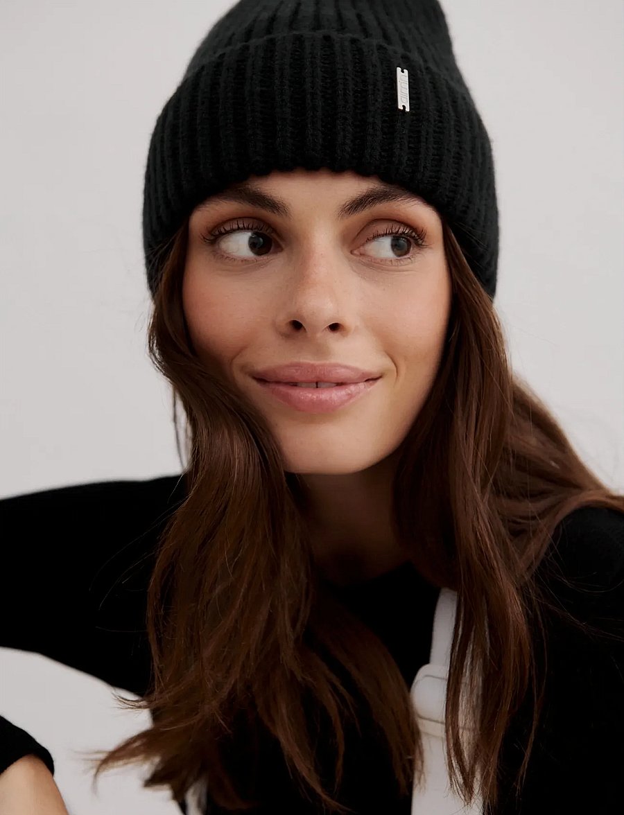 aim´n - Chunky Beanie - mössor - black - 0