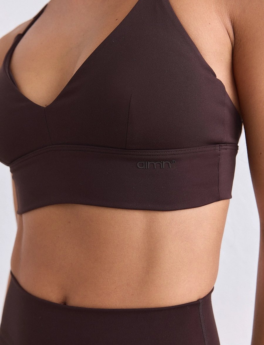aim´n - Sense Strap Bra - leichter halt - chocolate - 4